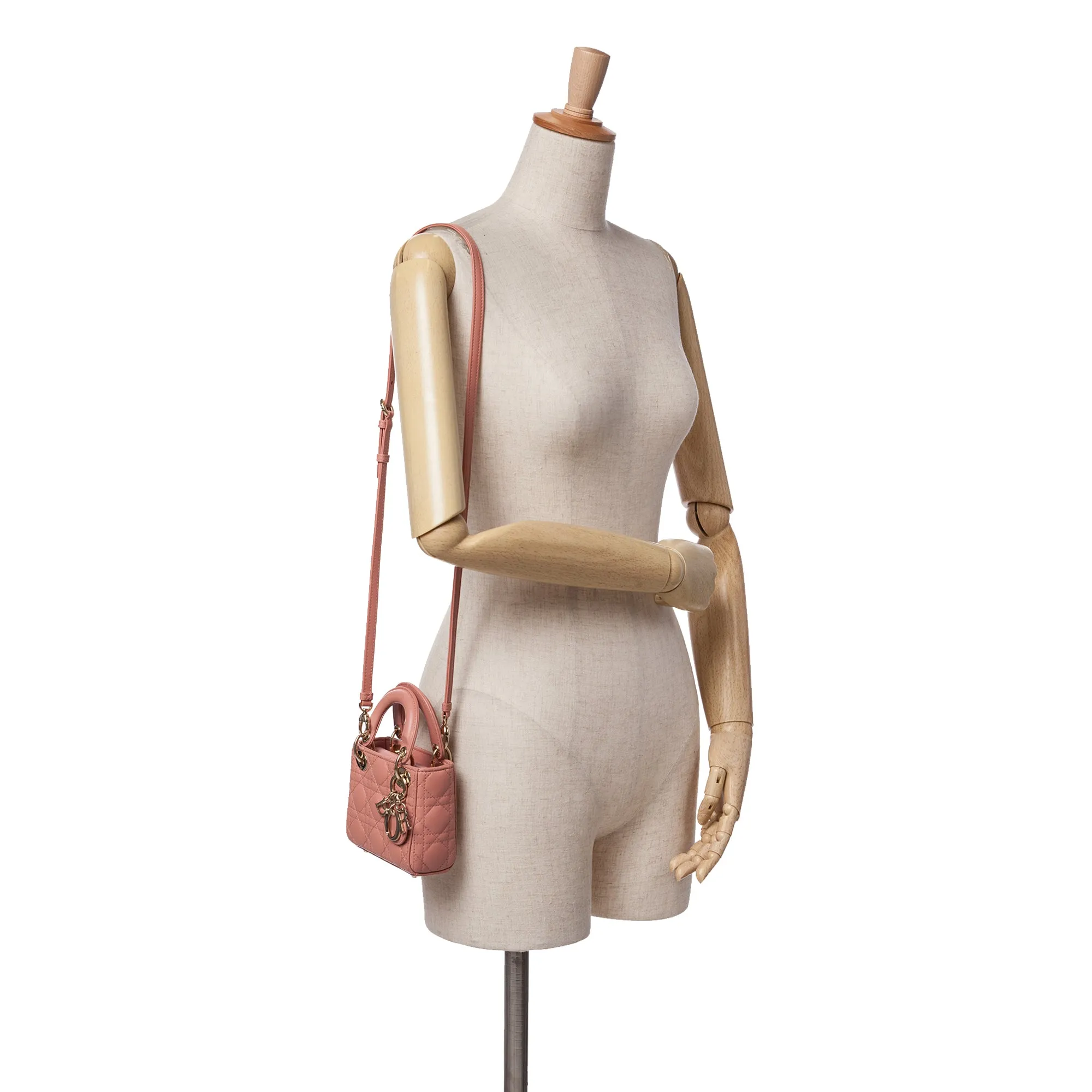 Micro Lambskin Cannage Lady Dior
