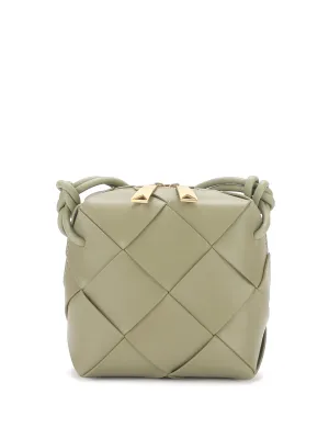 Mini Cassette Woven Box Bag  Leather Tote Bag