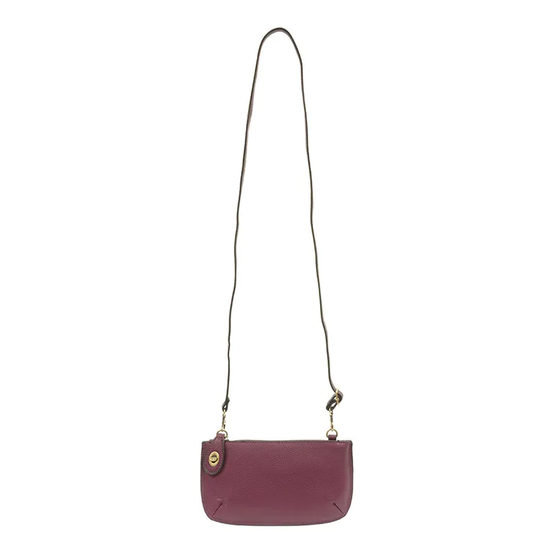 Mini Crossbody Wristlet Clutch in Plum