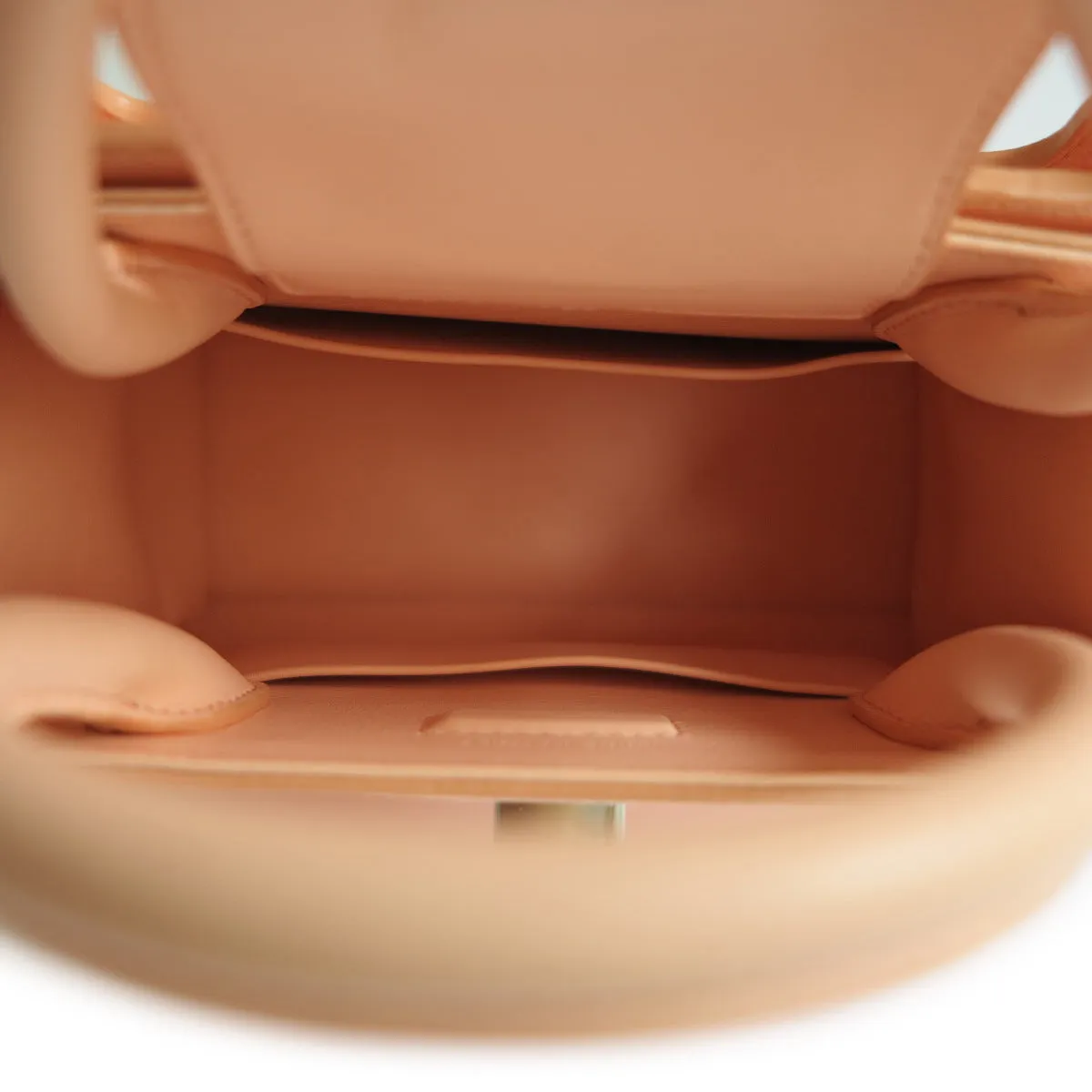 Mini Diorever Bag in Peach Grained Calfskin
