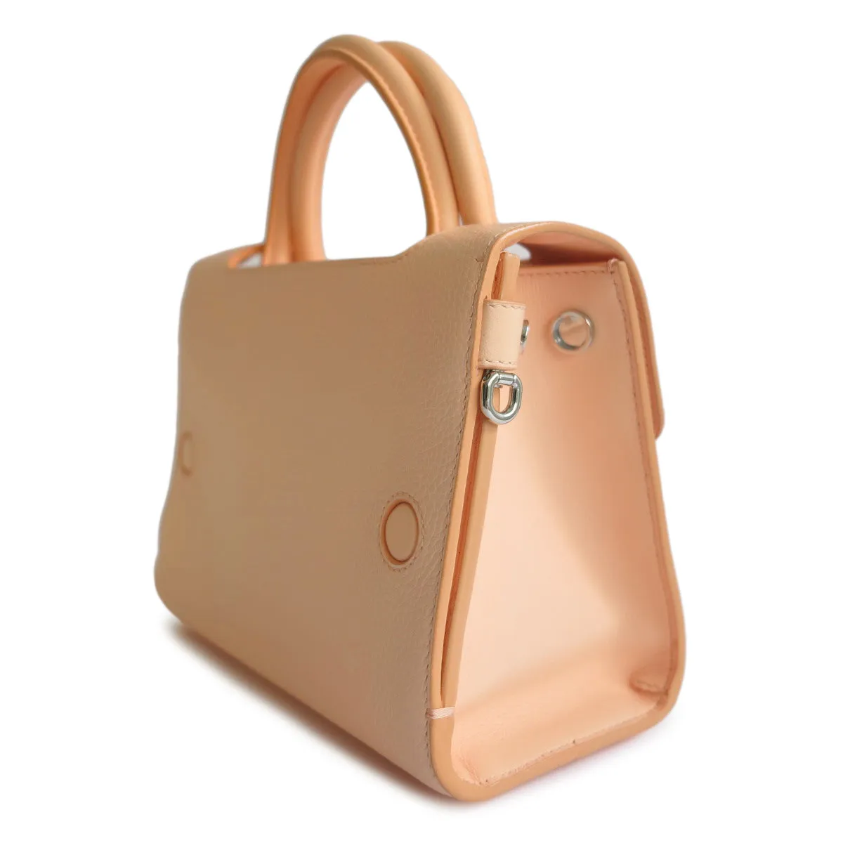 Mini Diorever Bag in Peach Grained Calfskin