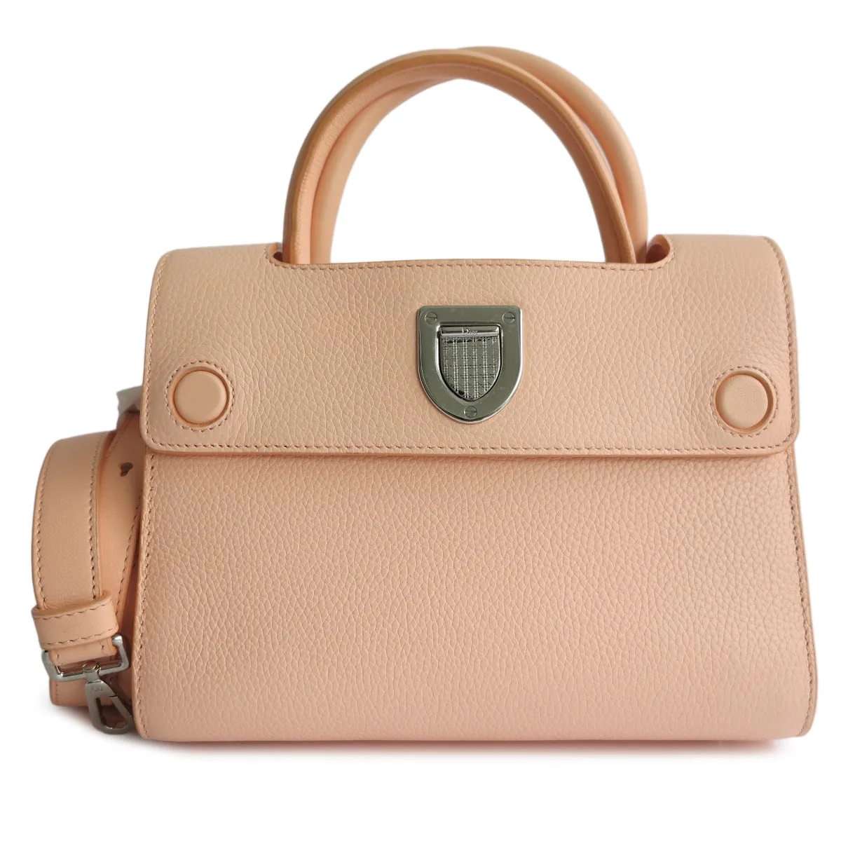 Mini Diorever Bag in Peach Grained Calfskin