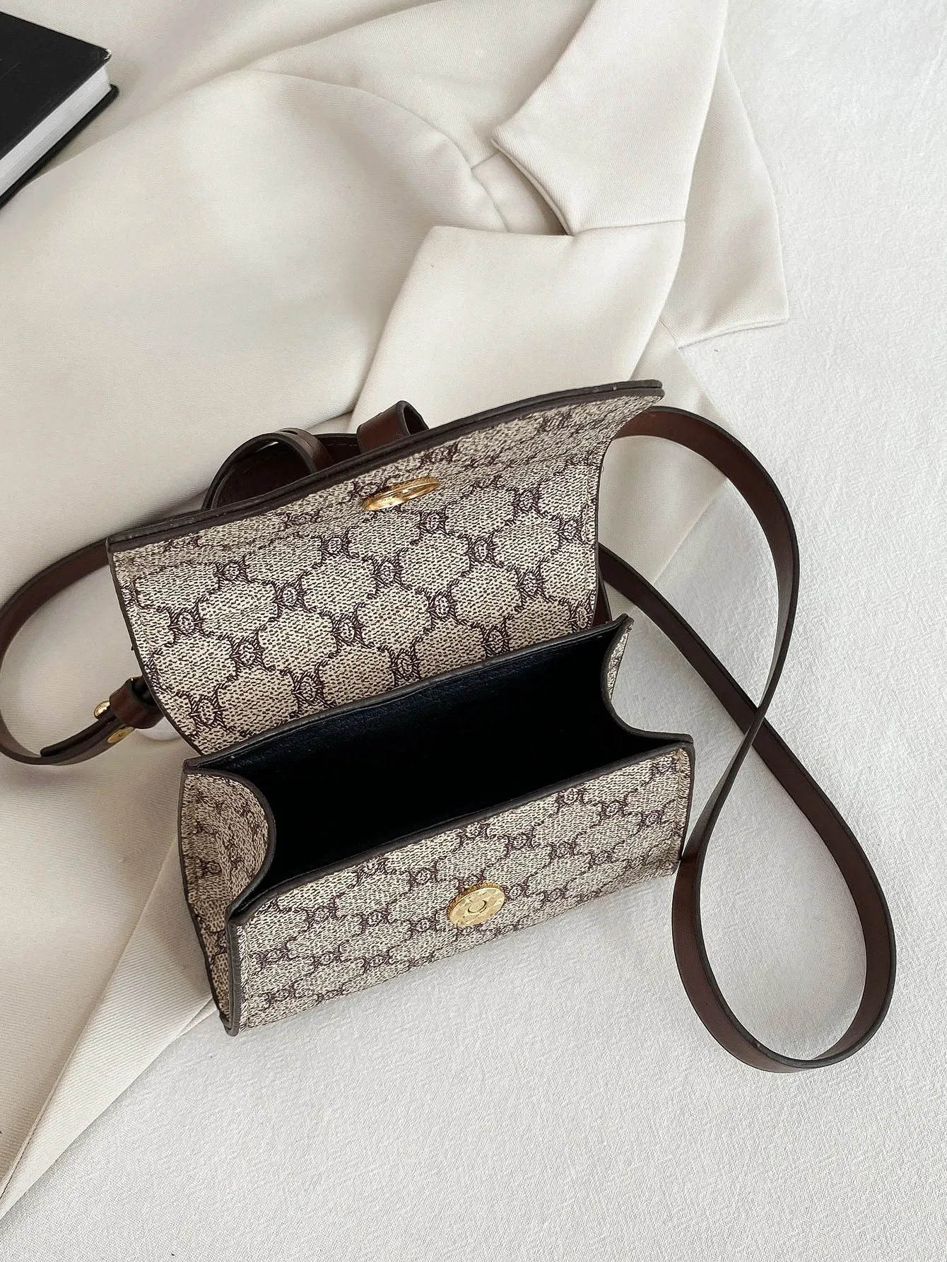 Mini Geometric Pattern Square Bag - Multicolor