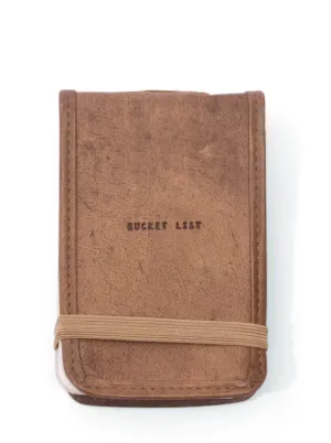 Mini Leather Journal | Bucket List