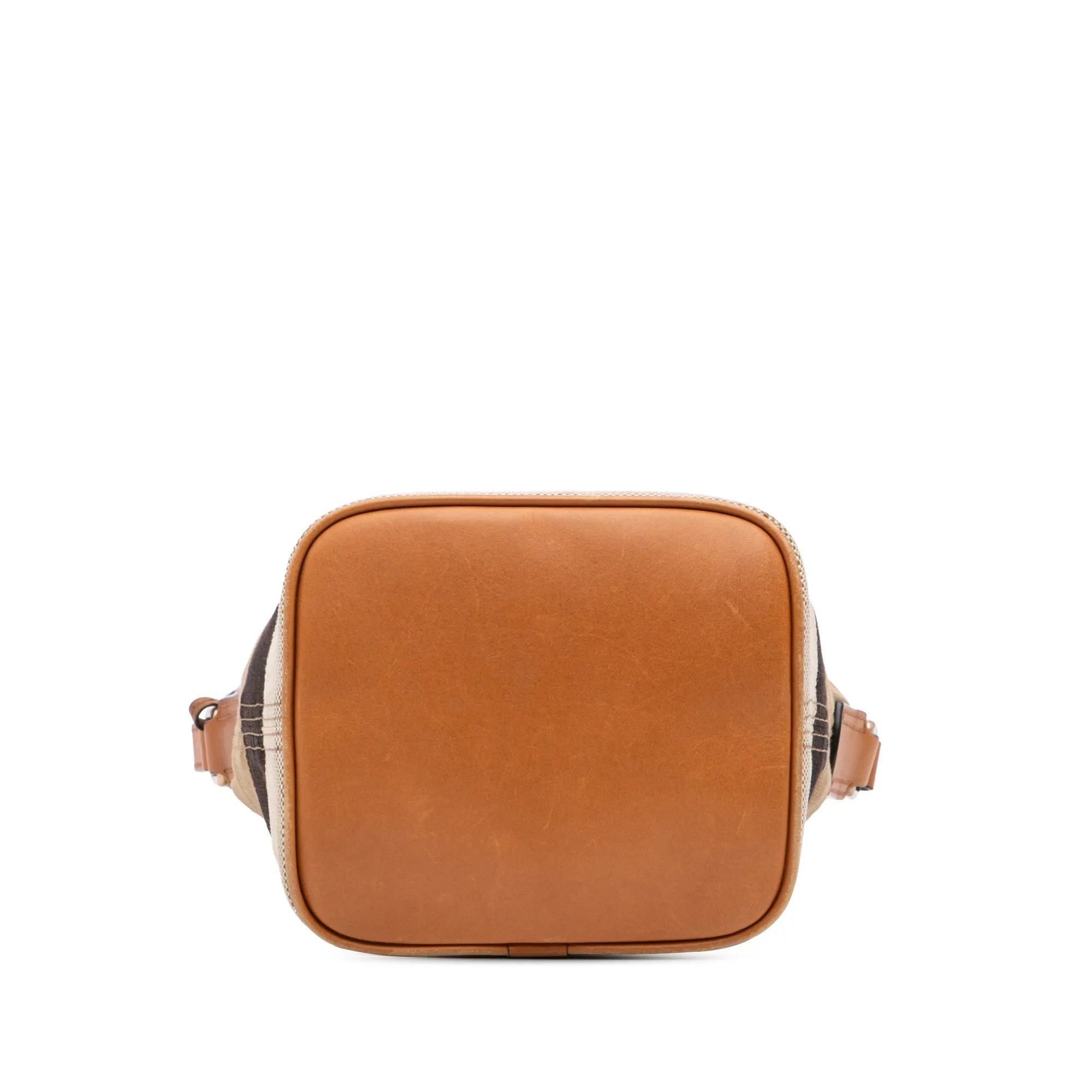 Mini Mega Check Canvas Ashby Tassel Bucket Bag