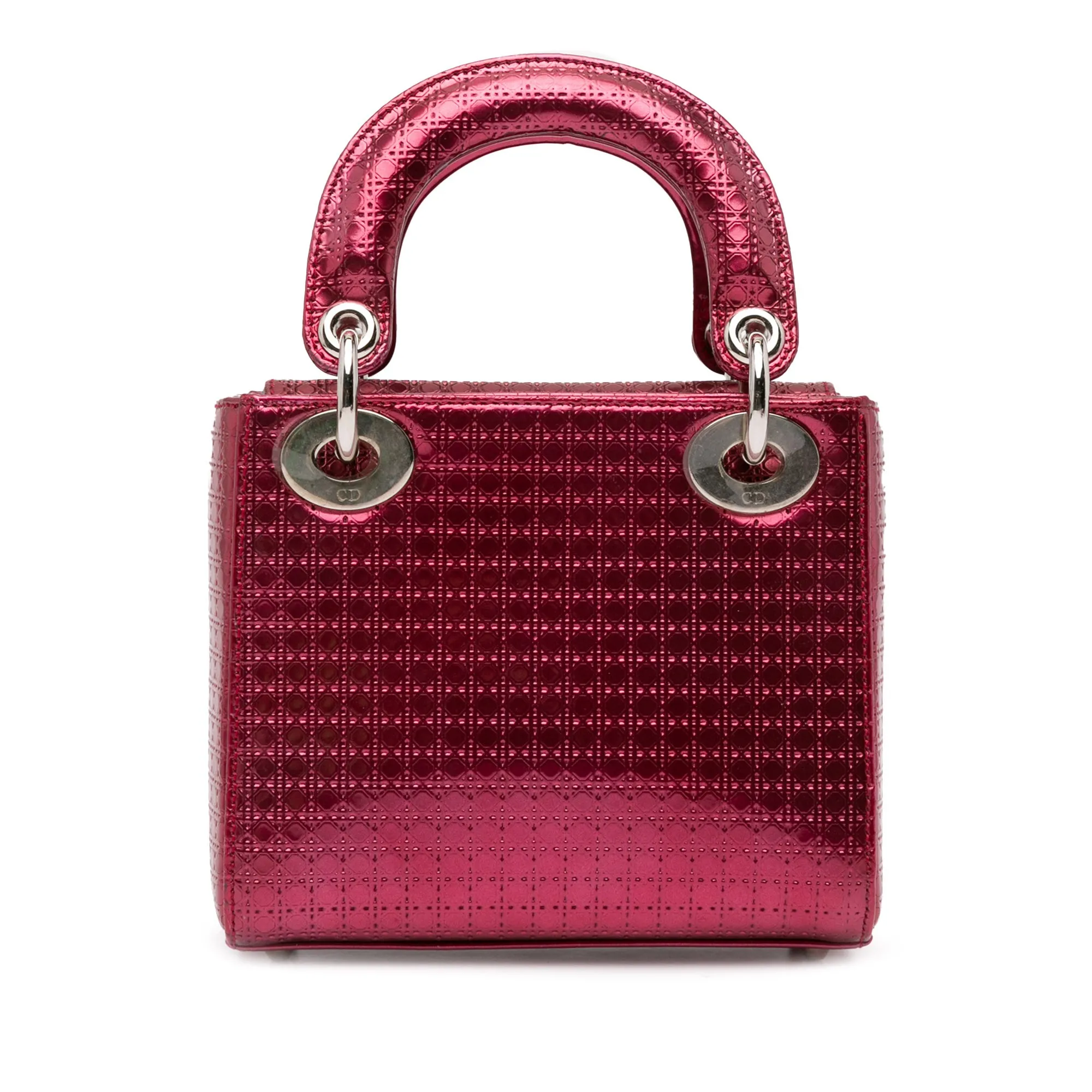 Mini Metallic Patent Microcannage Lady Dior