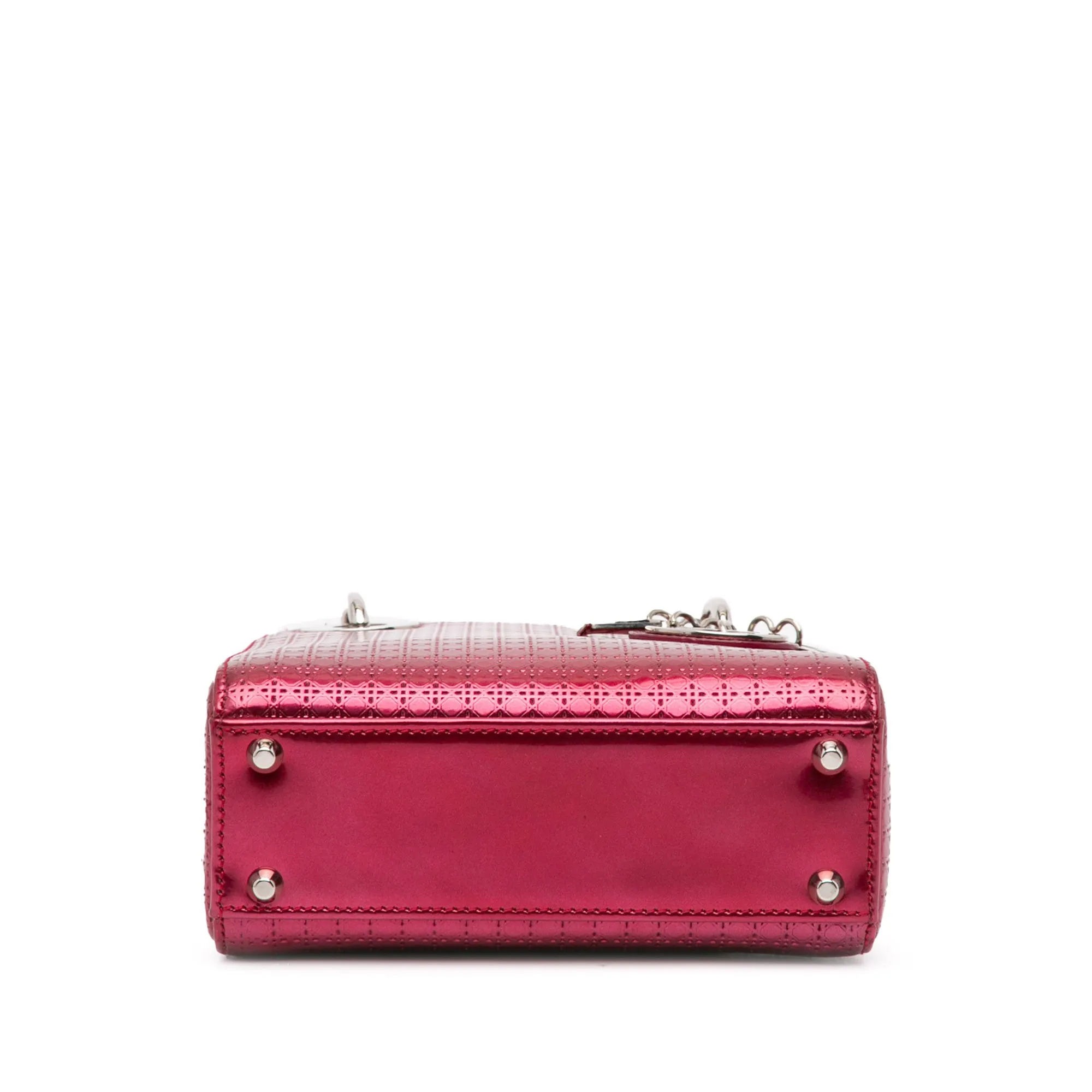 Mini Metallic Patent Microcannage Lady Dior