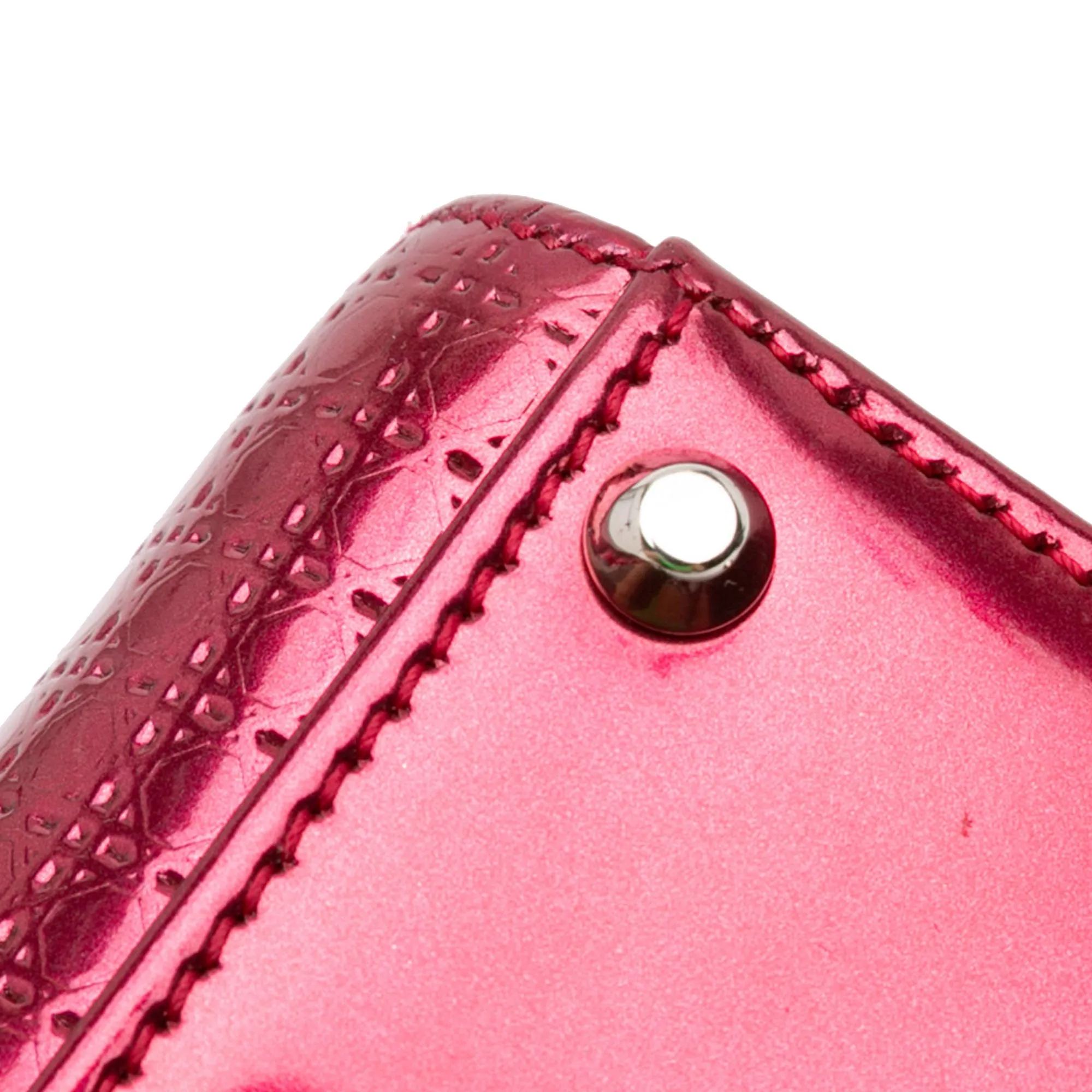 Mini Metallic Patent Microcannage Lady Dior