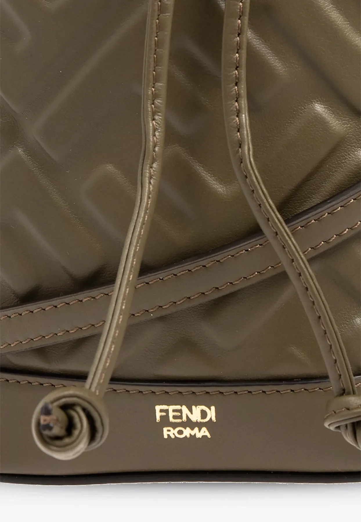 Mini Mon Tresor Leather Bucket Bag