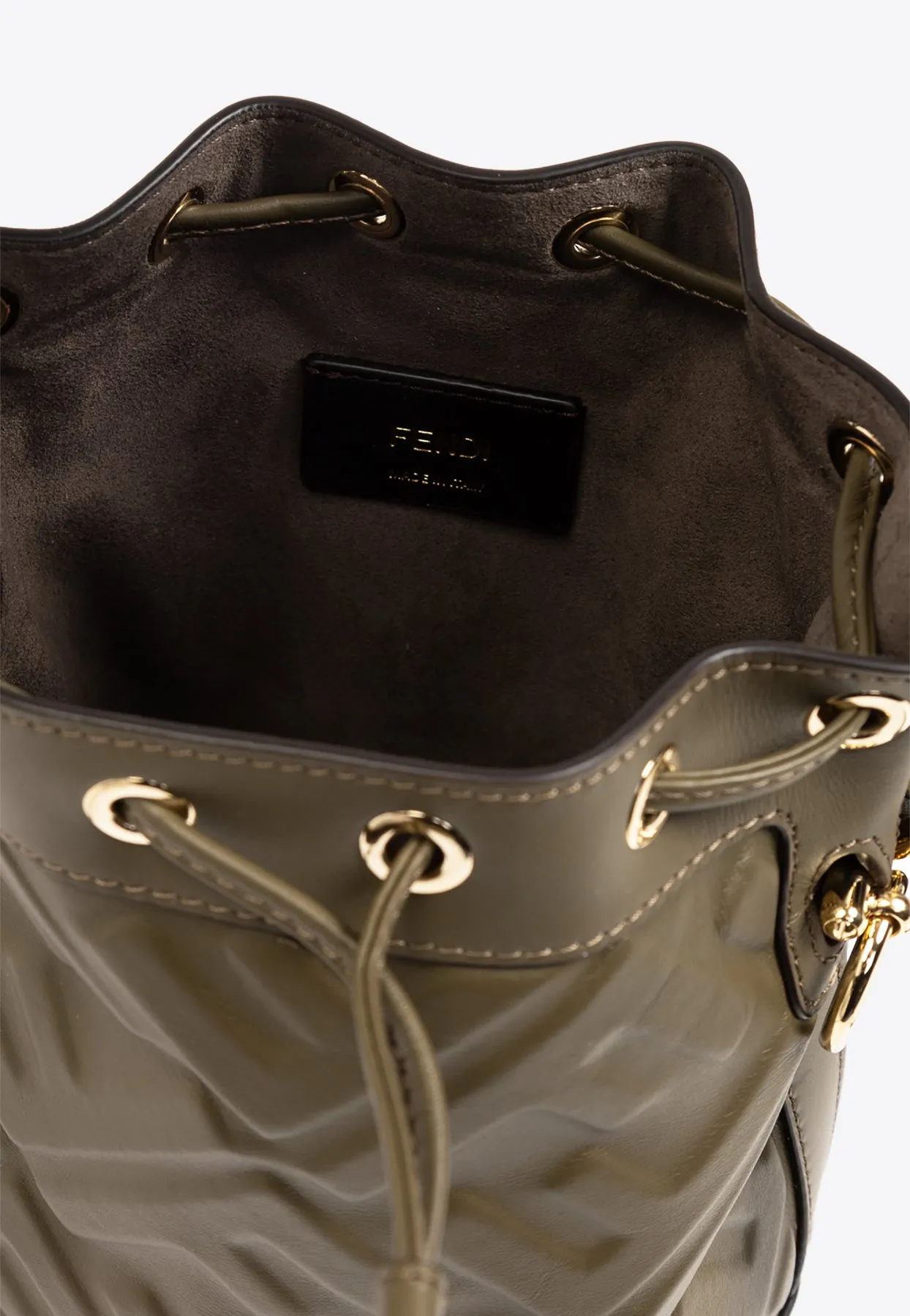 Mini Mon Tresor Leather Bucket Bag