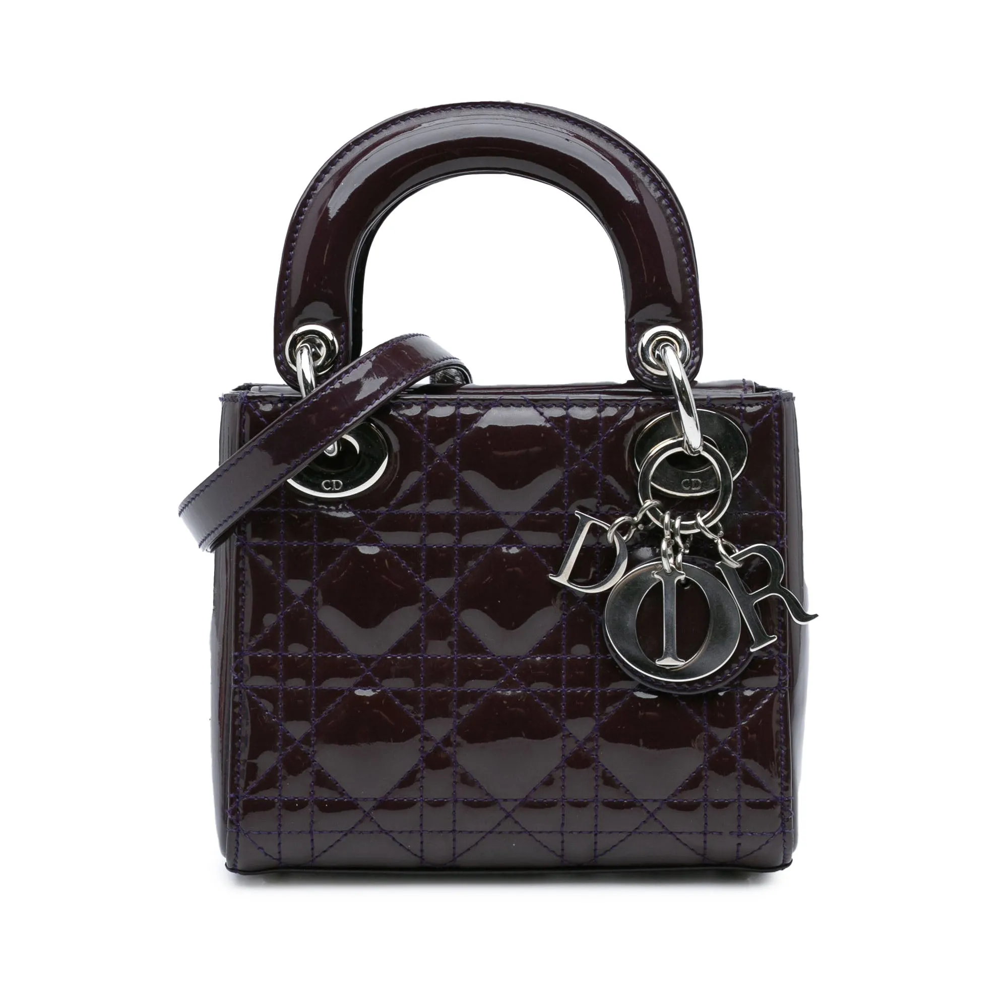 Mini Patent Cannage Lady Dior