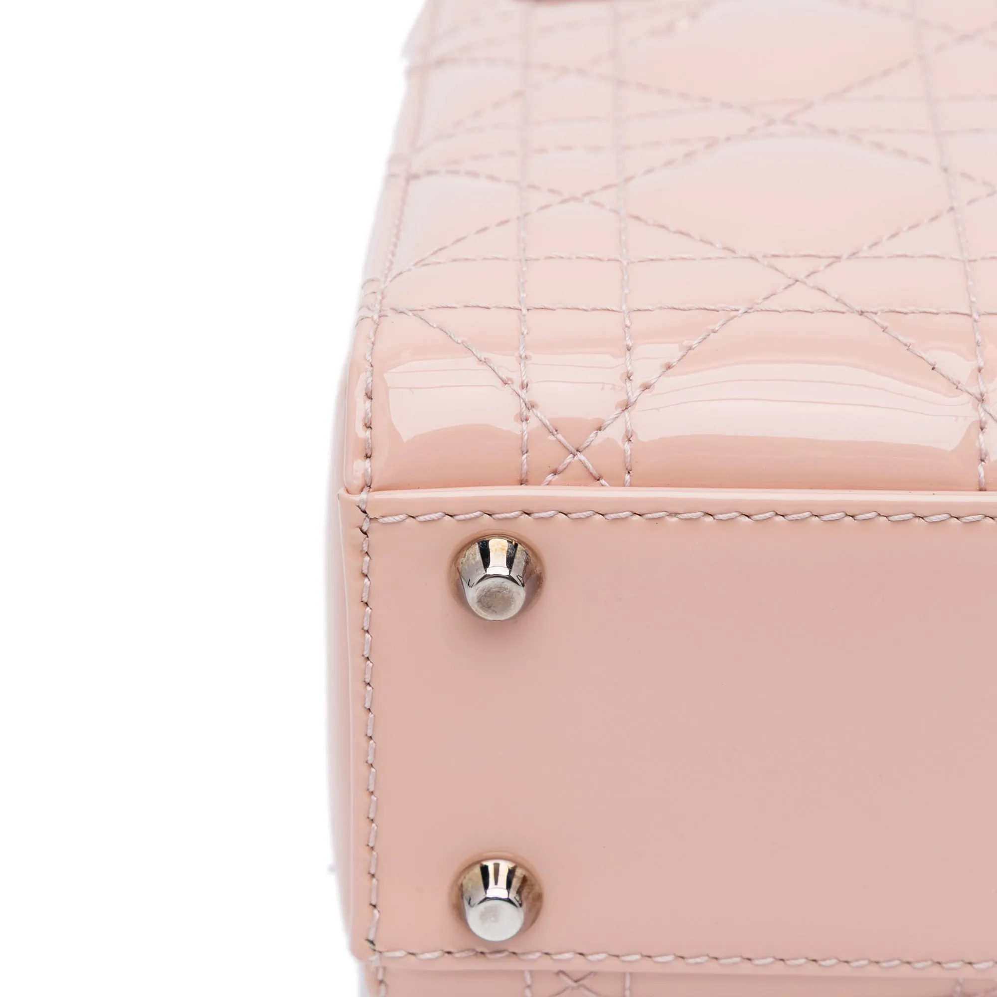 Mini Patent Cannage Lady Dior