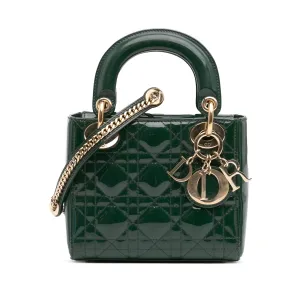 Mini Patent Cannage Lady Dior