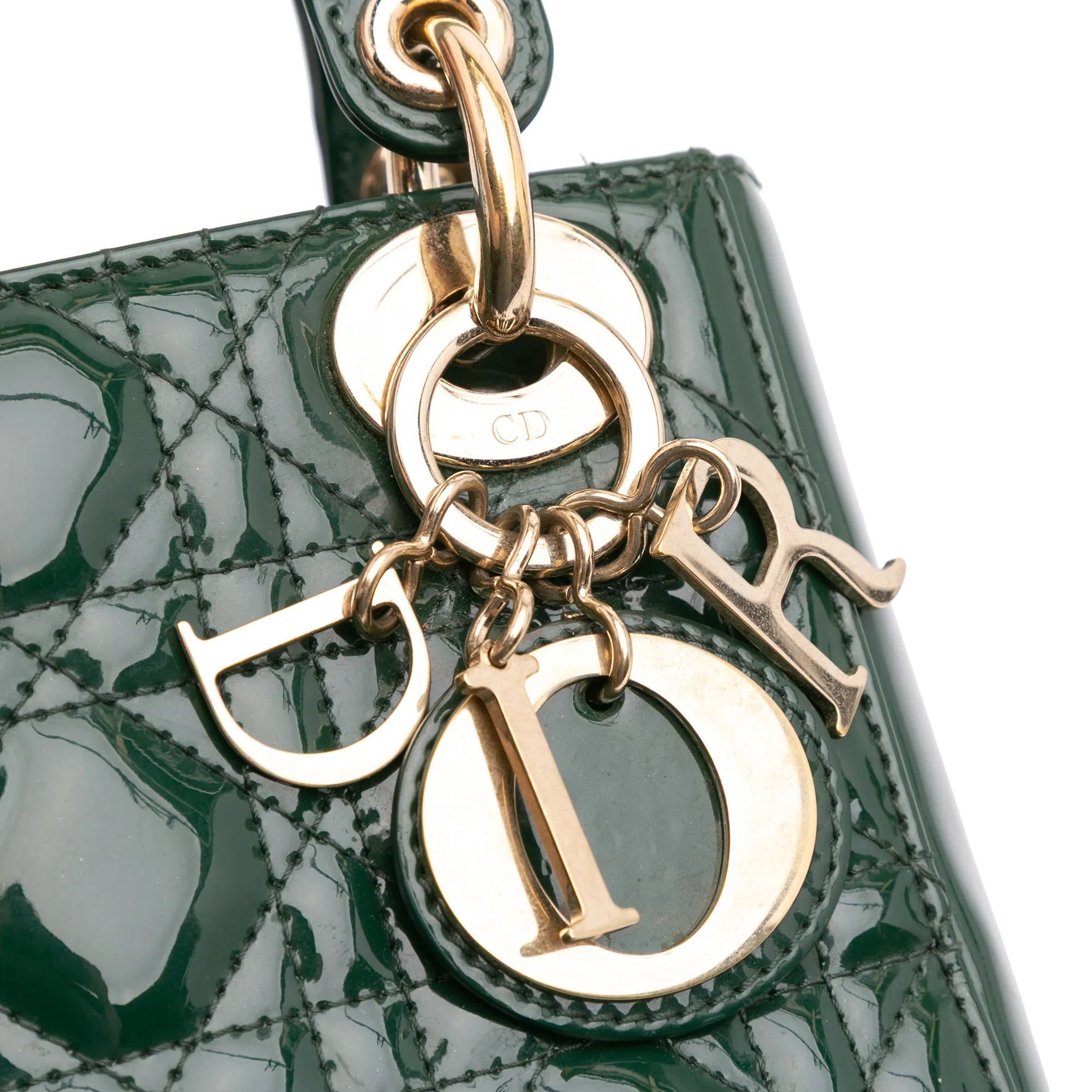 Mini Patent Cannage Lady Dior