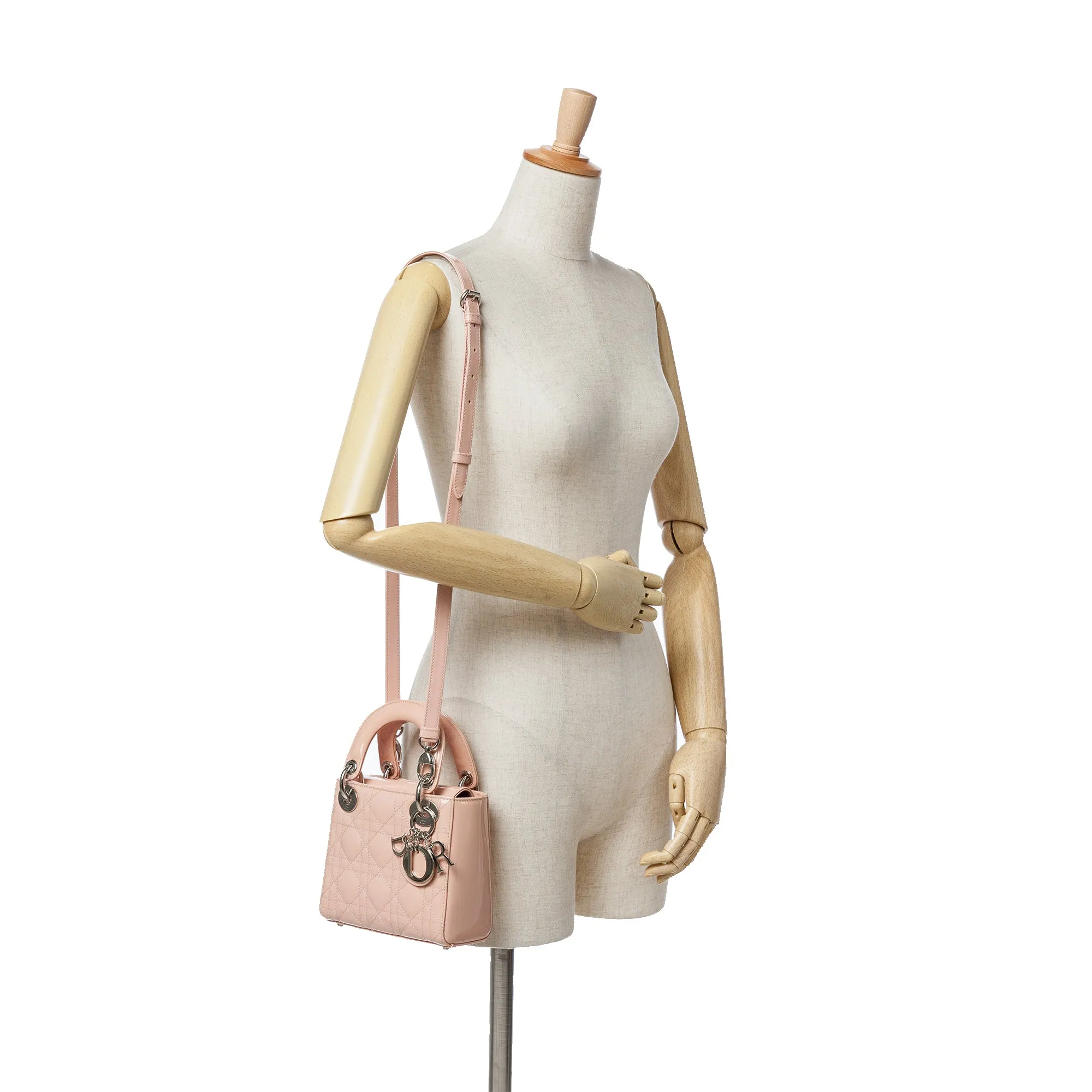 Mini Patent Cannage Lady Dior