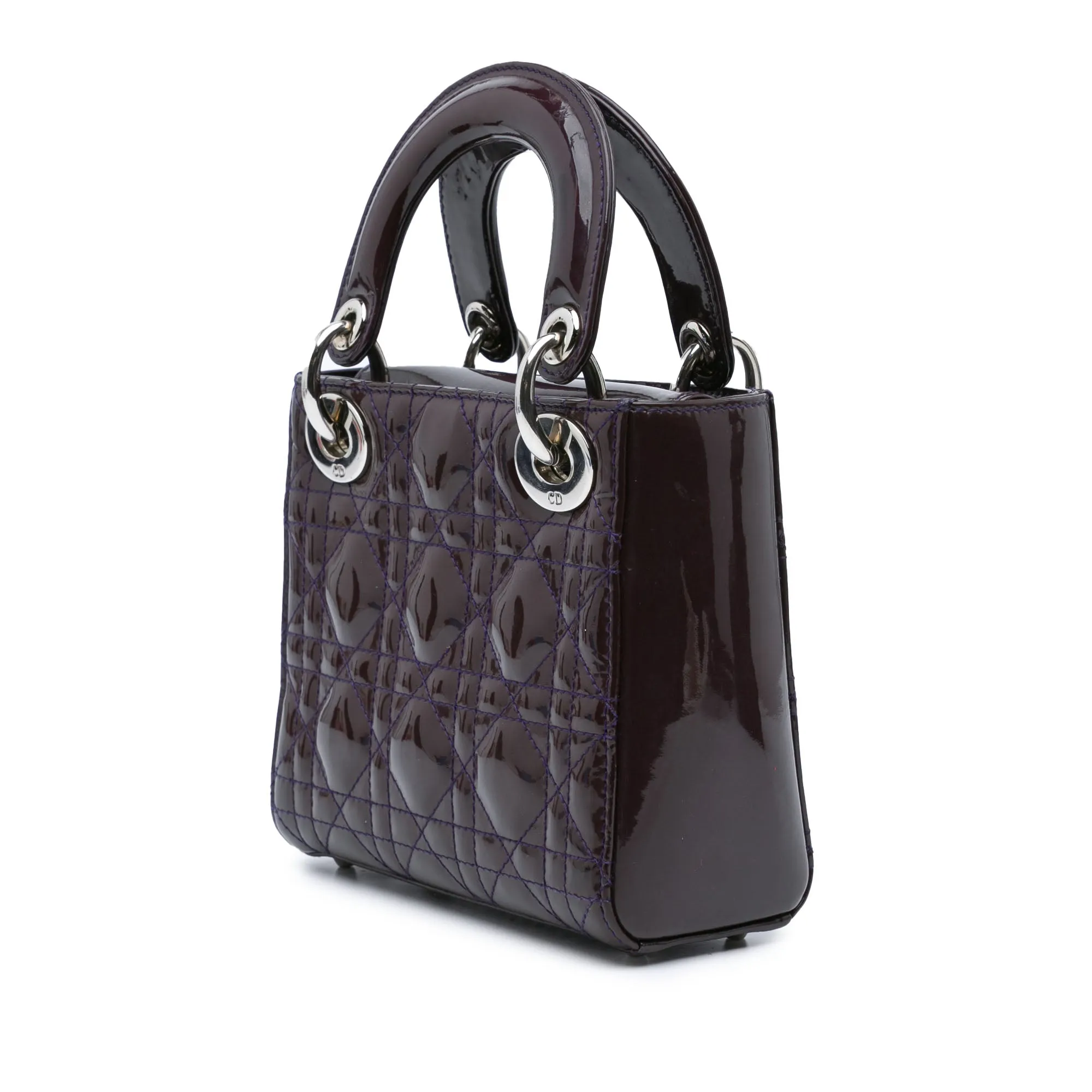 Mini Patent Cannage Lady Dior