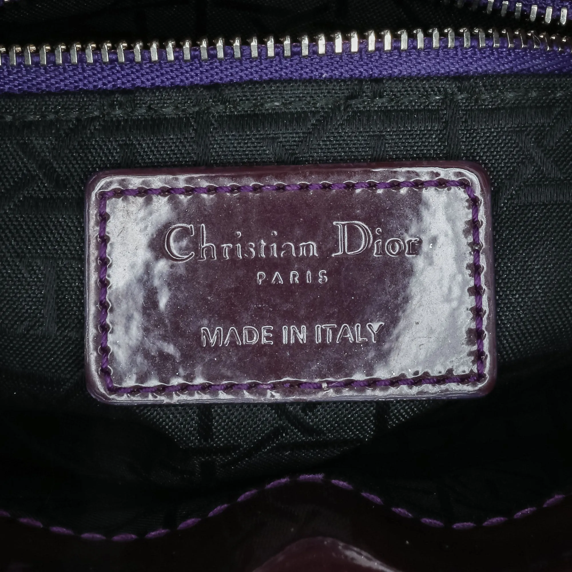 Mini Patent Cannage Lady Dior