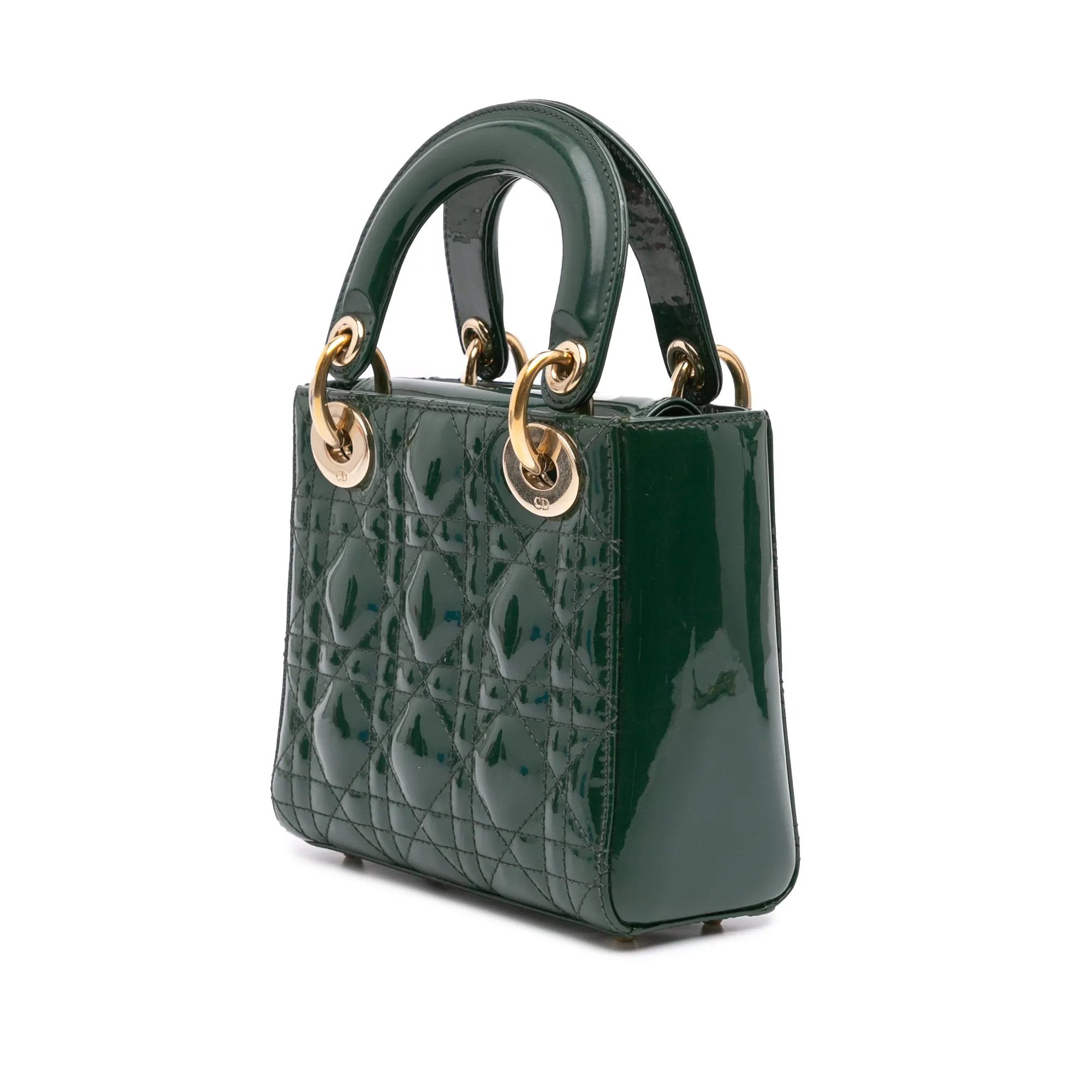 Mini Patent Cannage Lady Dior