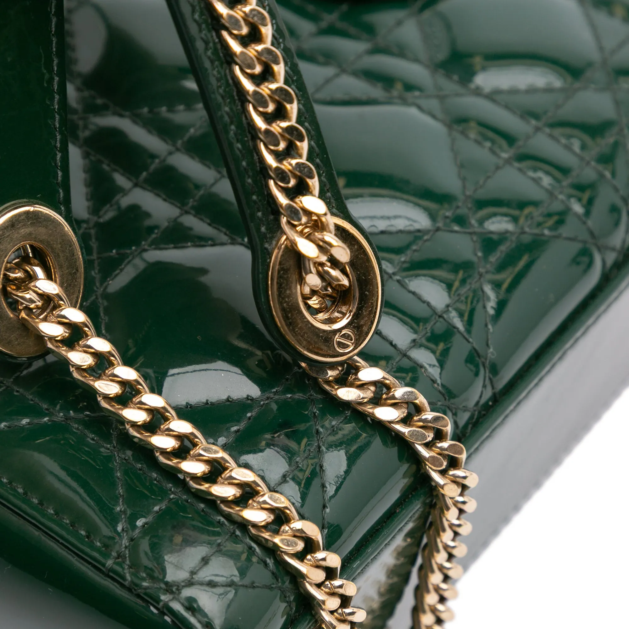 Mini Patent Cannage Lady Dior