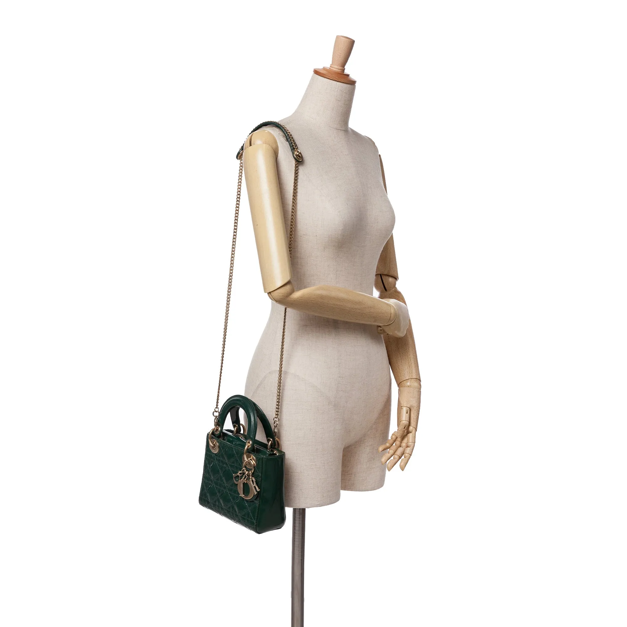 Mini Patent Cannage Lady Dior