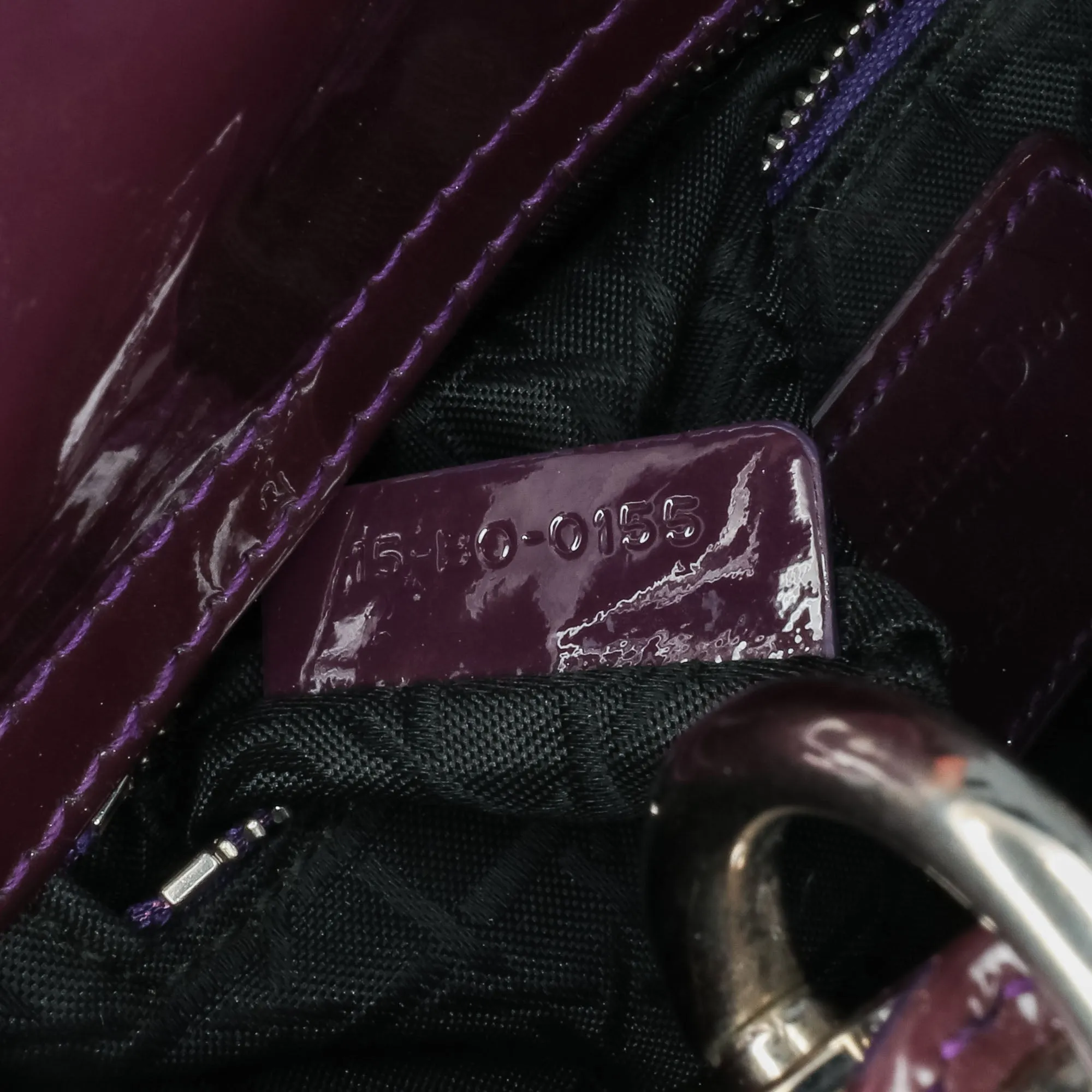 Mini Patent Cannage Lady Dior