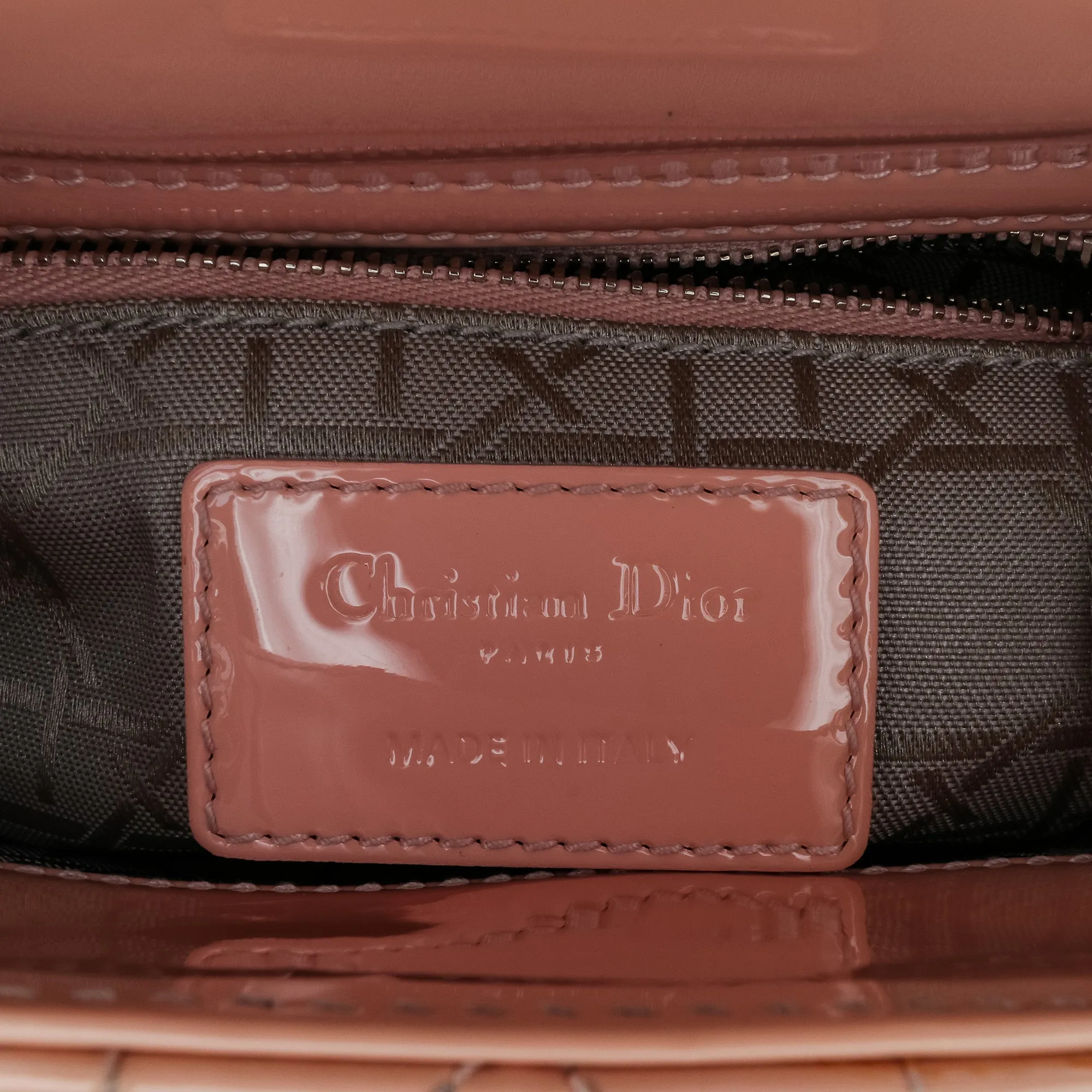 Mini Patent Cannage Lady Dior