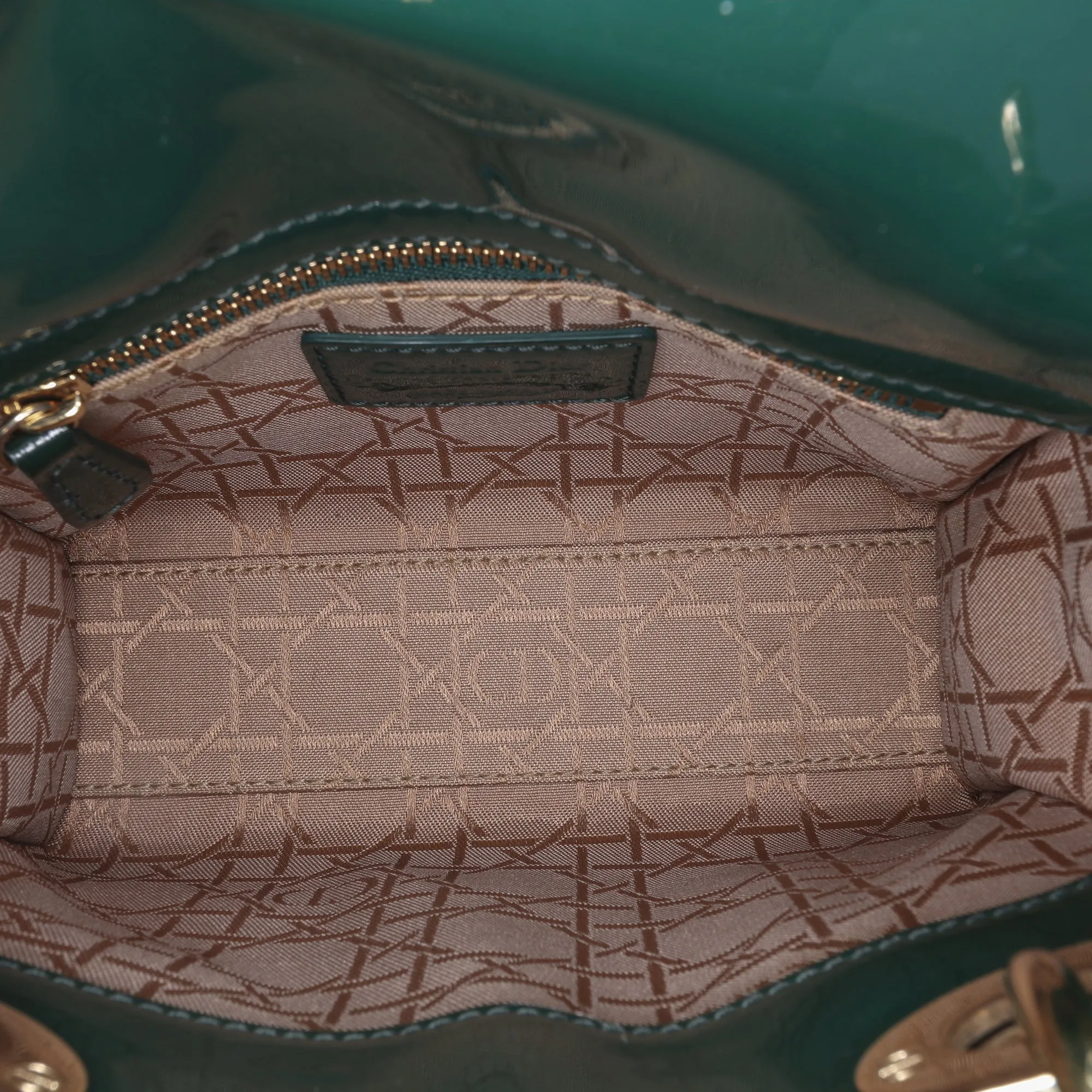 Mini Patent Cannage Lady Dior