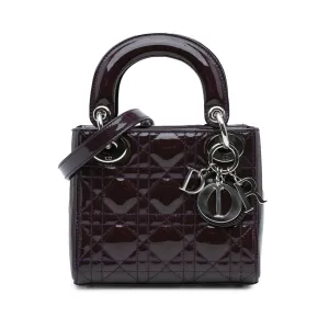 Mini Patent Cannage Lady Dior