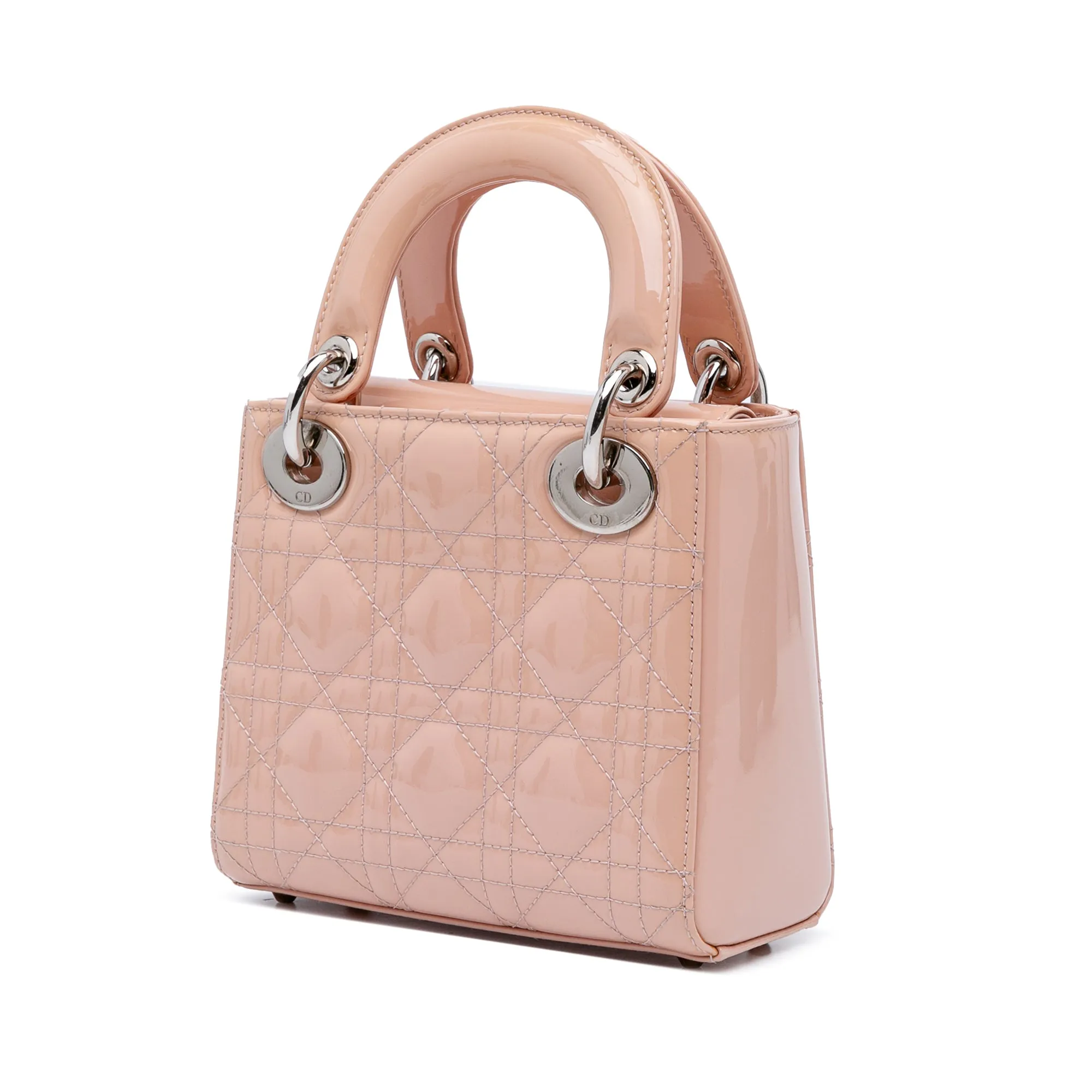 Mini Patent Cannage Lady Dior