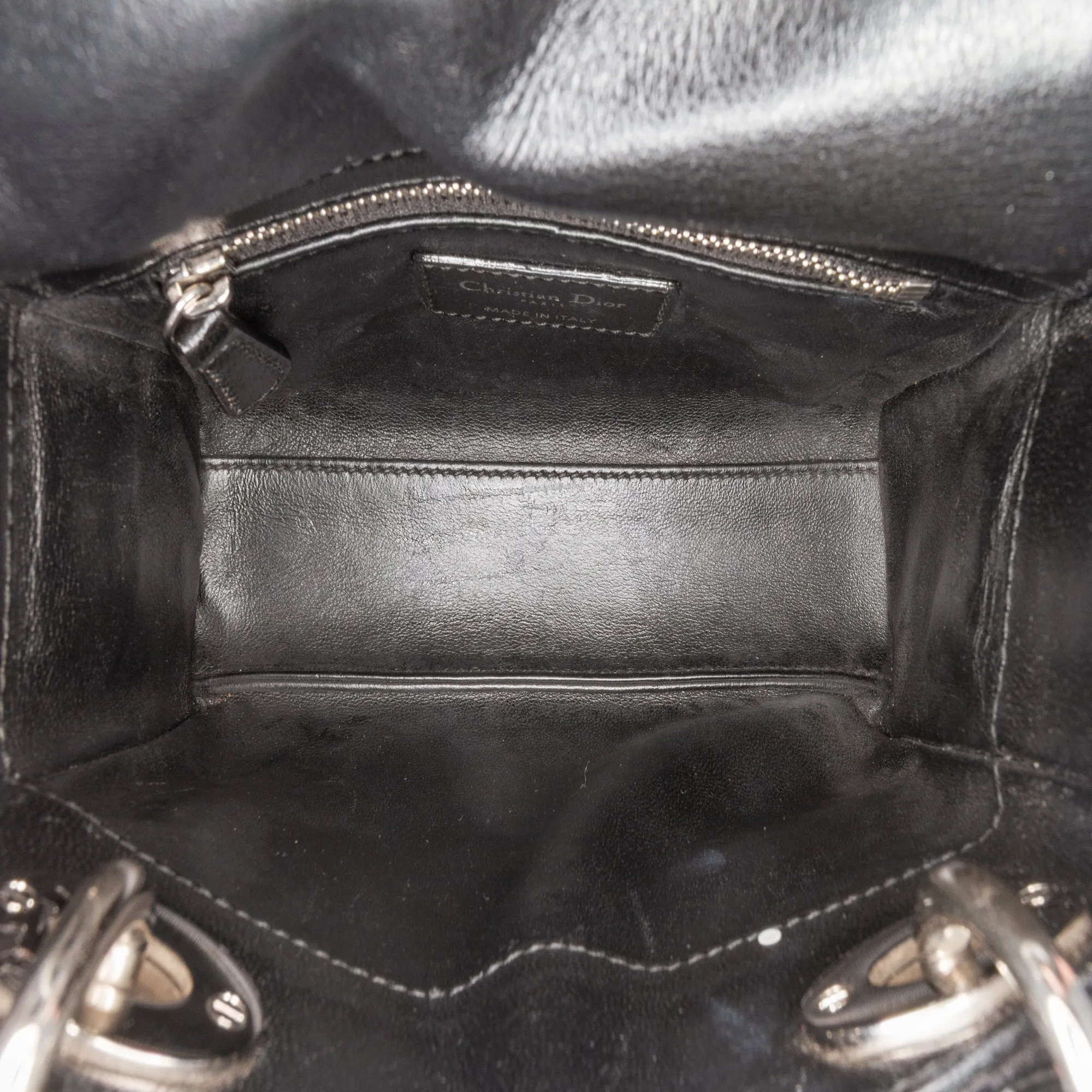 Mini Patent Sequined Lady Dior
