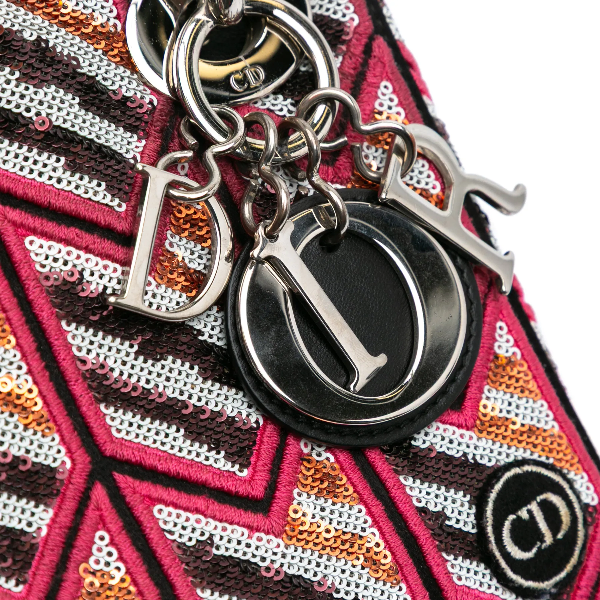 Mini Patent Sequined Lady Dior