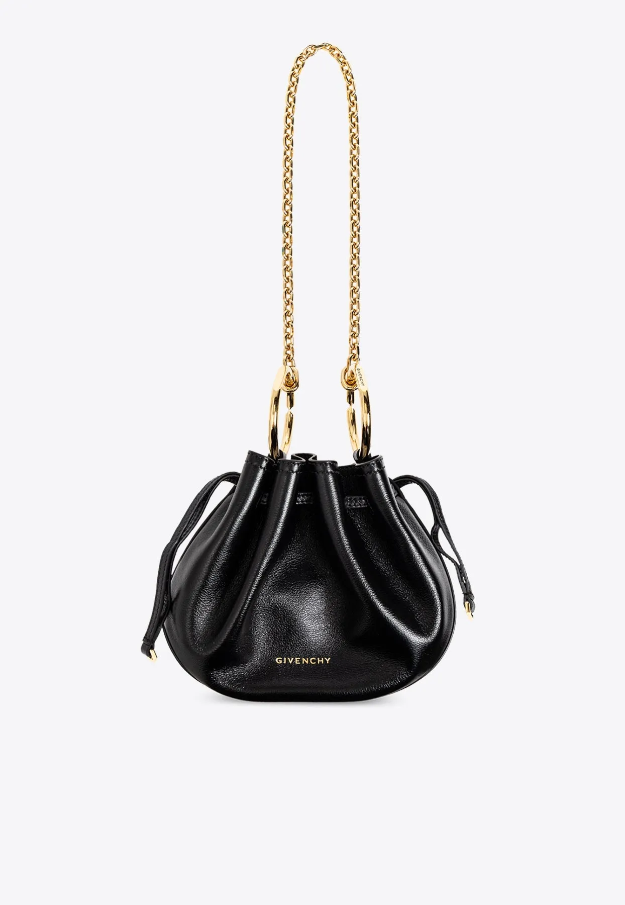 Mini Pumpkin Leather Shoulder Bag