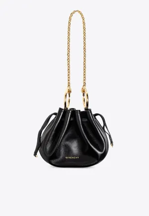 Mini Pumpkin Leather Shoulder Bag
