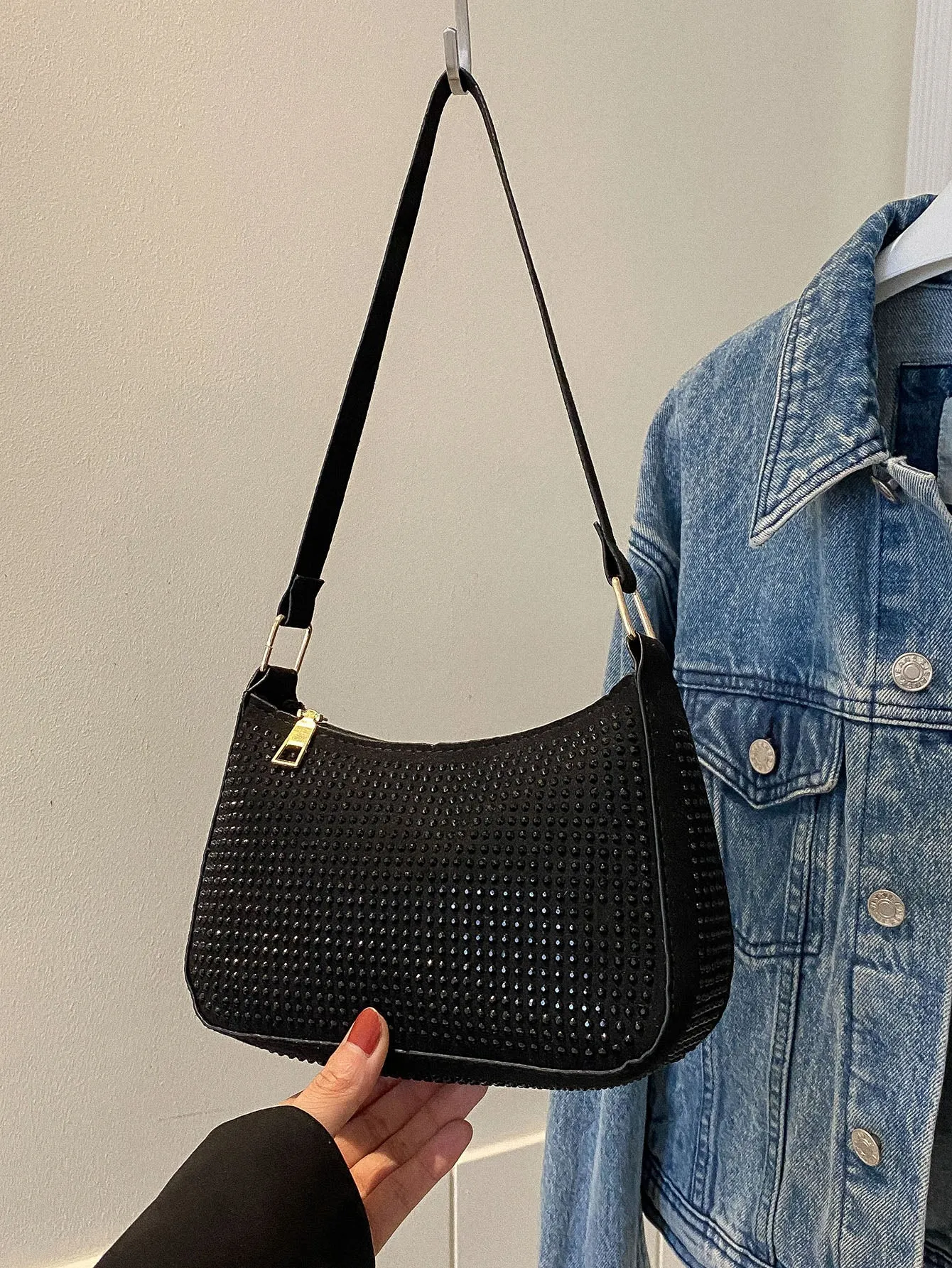 Mini Studded Decor Shoulder Bag