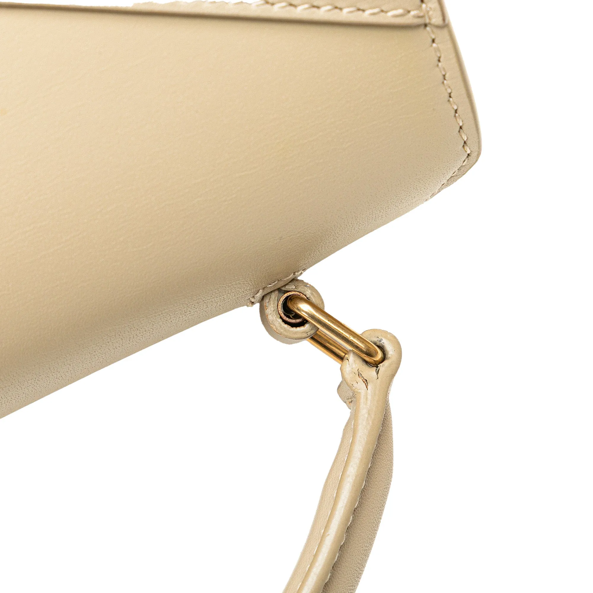 Mini Suede and Calfskin Cassandra Top Handle Bag