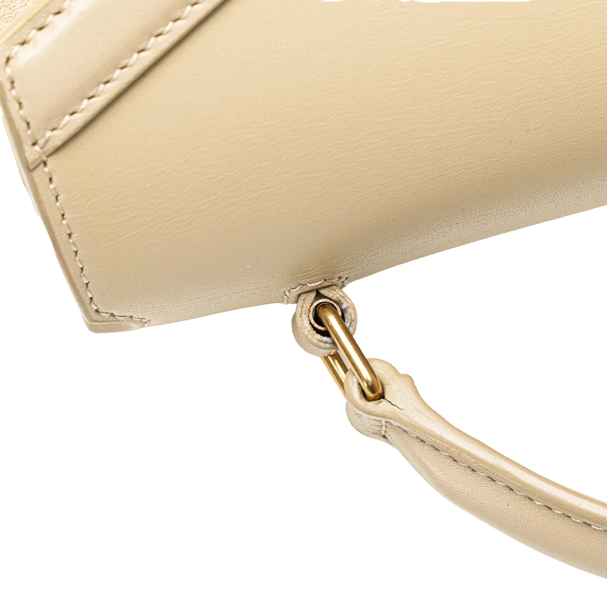 Mini Suede and Calfskin Cassandra Top Handle Bag