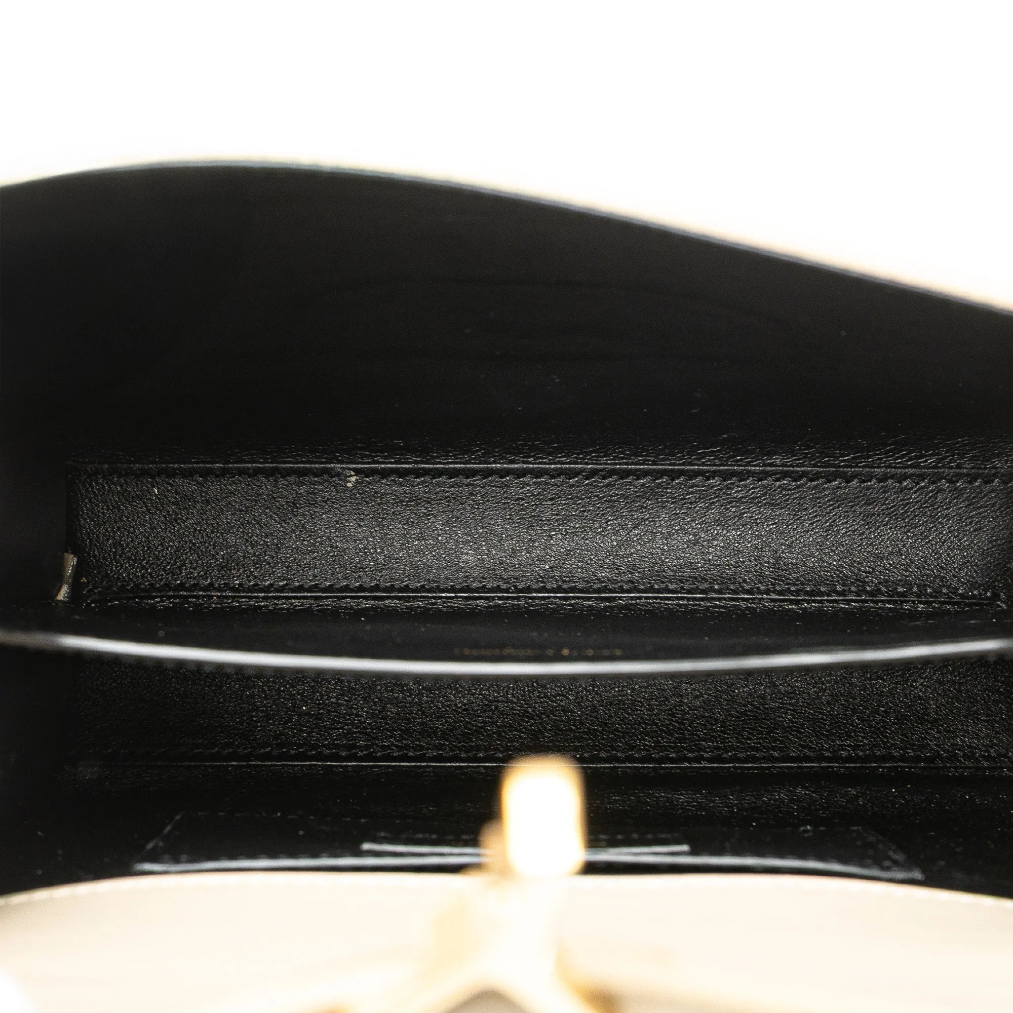 Mini Suede and Calfskin Cassandra Top Handle Bag