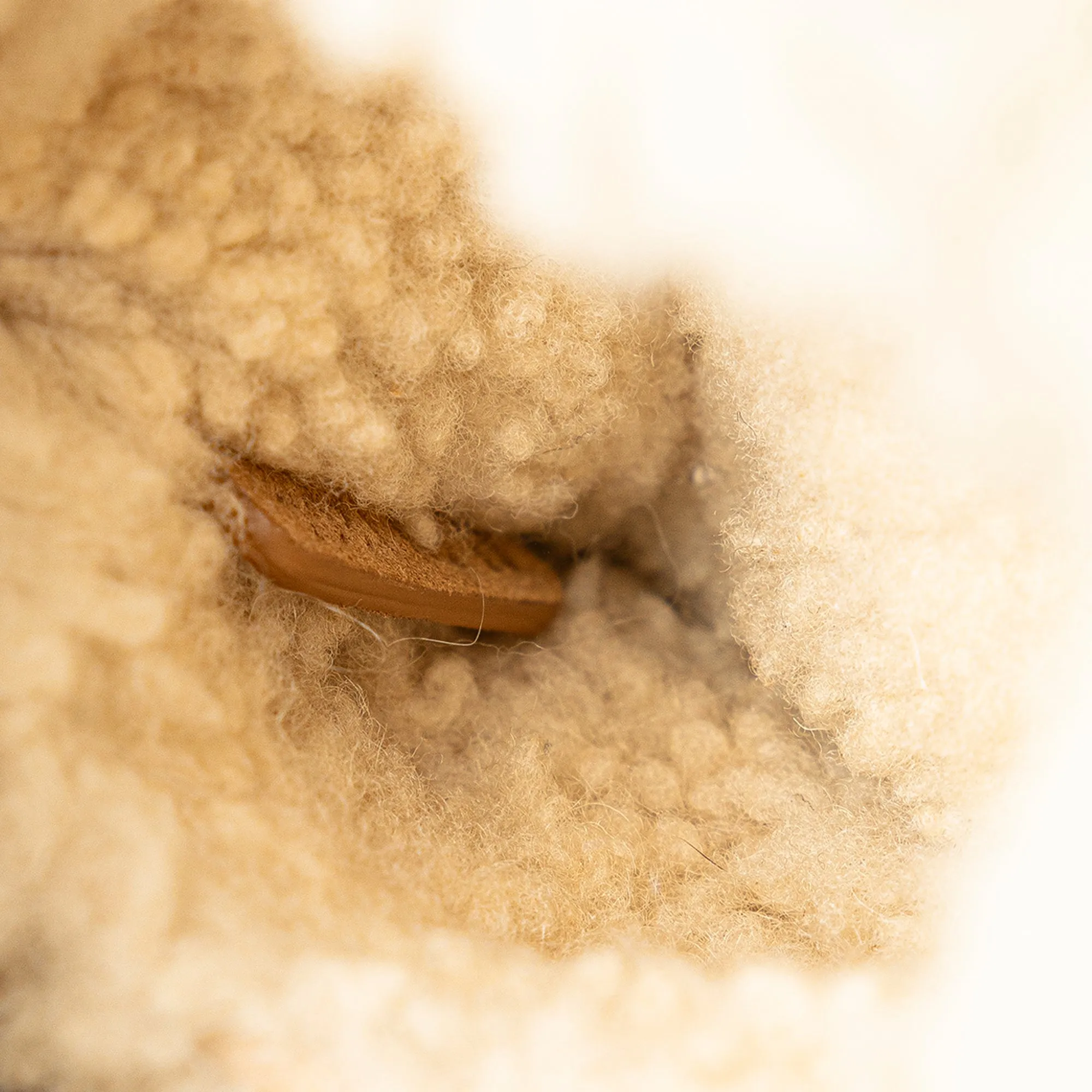 Mini Suede Shearling Cannage Lady Dior