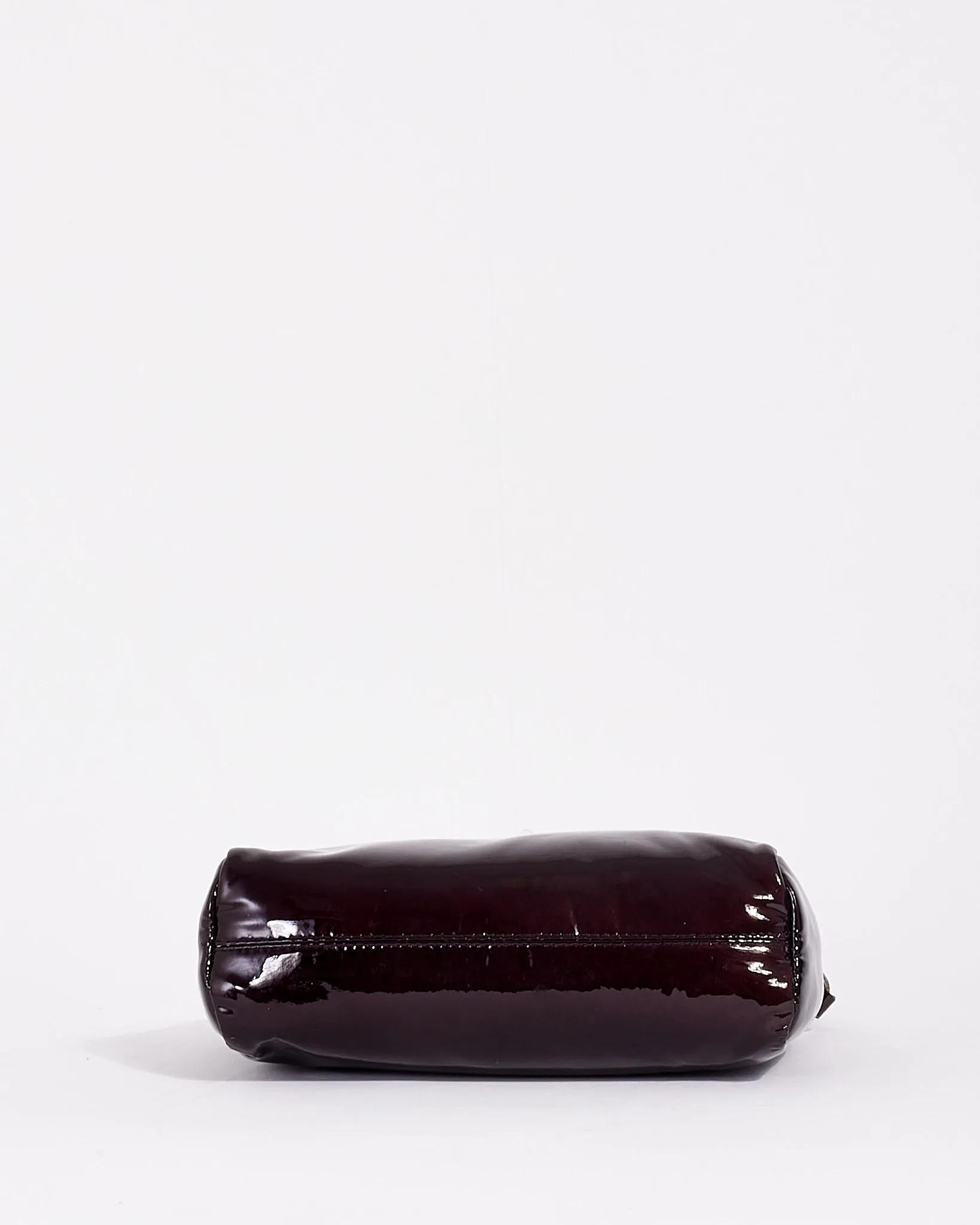 Miu Miu Purple Patent Pochette Charm Shoulder Bag
