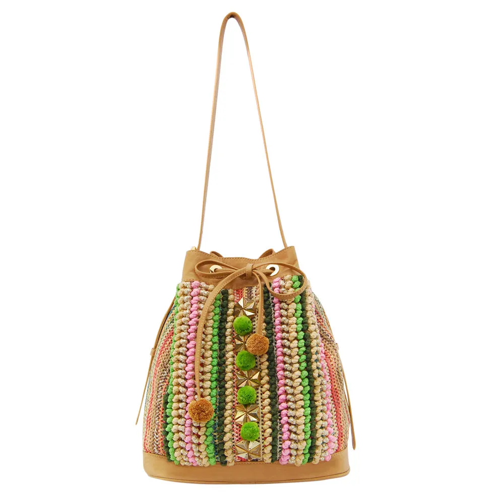 MOLLIS Embellished Drawstring Bucket