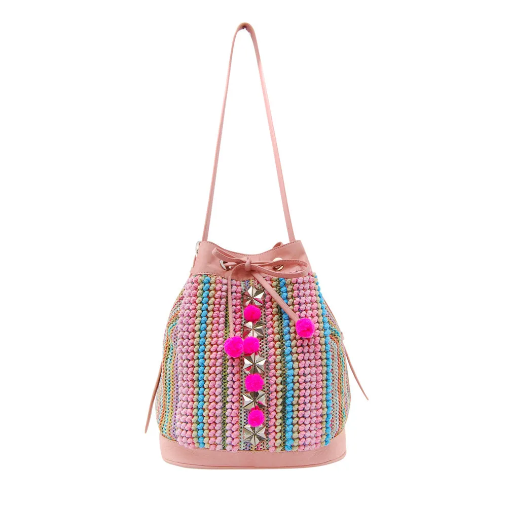 MOLLIS Embellished Drawstring Bucket