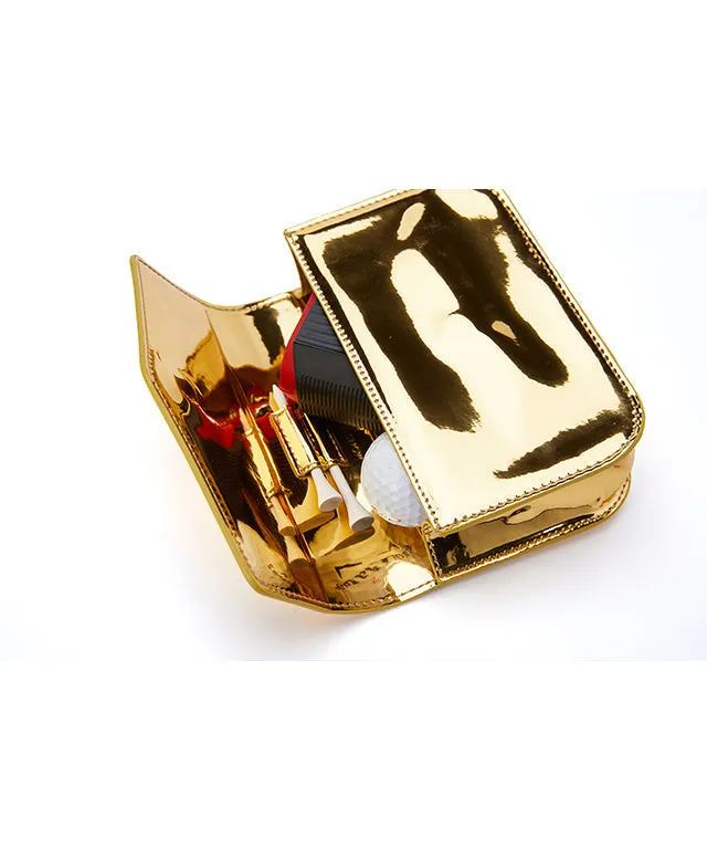 Monster G Belt Bag Rangefinder Case & Ball Pouch Gold