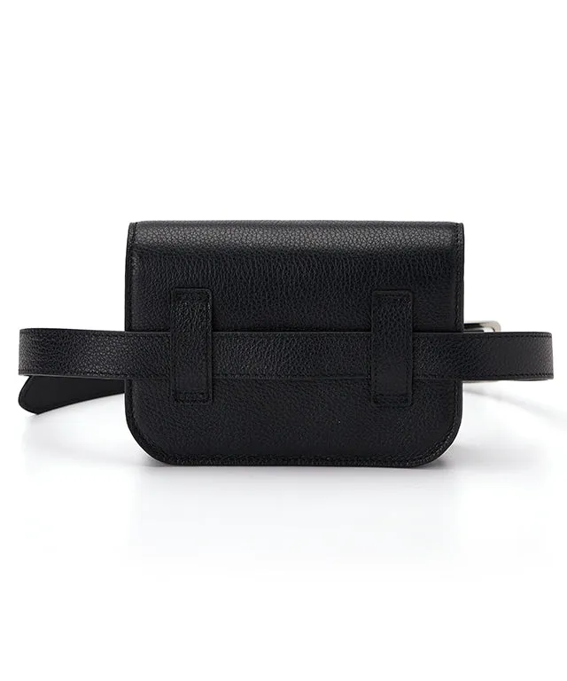 Monster G Belt Bag Rangefinder Case & Ball Pouch Leather Black