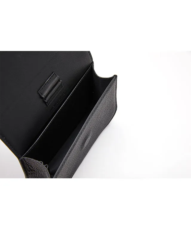 Monster G Belt Bag Rangefinder Case & Ball Pouch Leather Black
