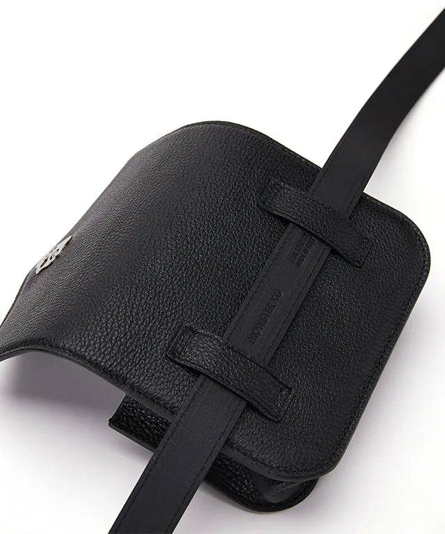 Monster G Belt Bag Rangefinder Case & Ball Pouch Leather Black