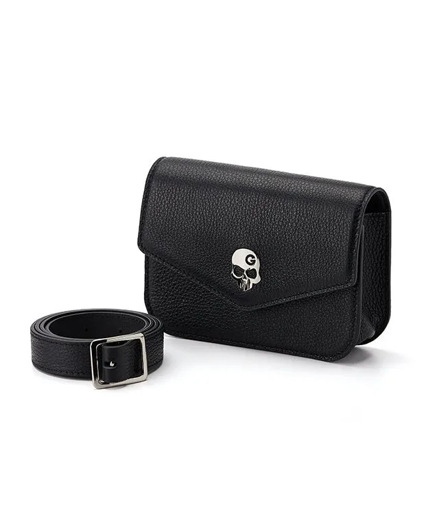 Monster G Belt Bag Rangefinder Case & Ball Pouch Leather Black