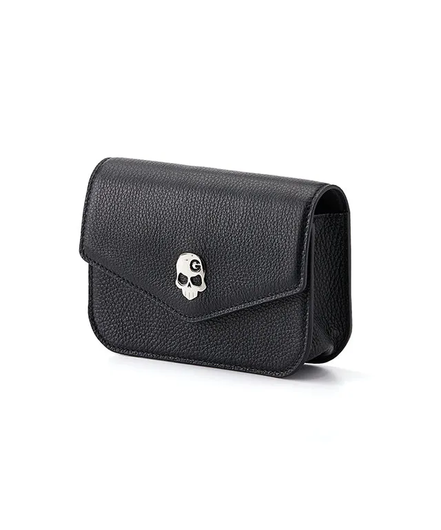 Monster G Belt Bag Rangefinder Case & Ball Pouch Leather Black