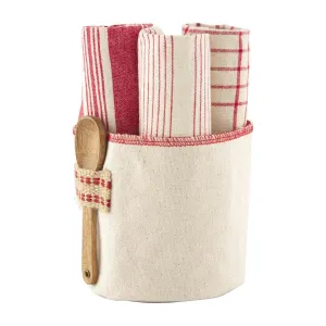 Mud Pie Hand Towel Bucket Set