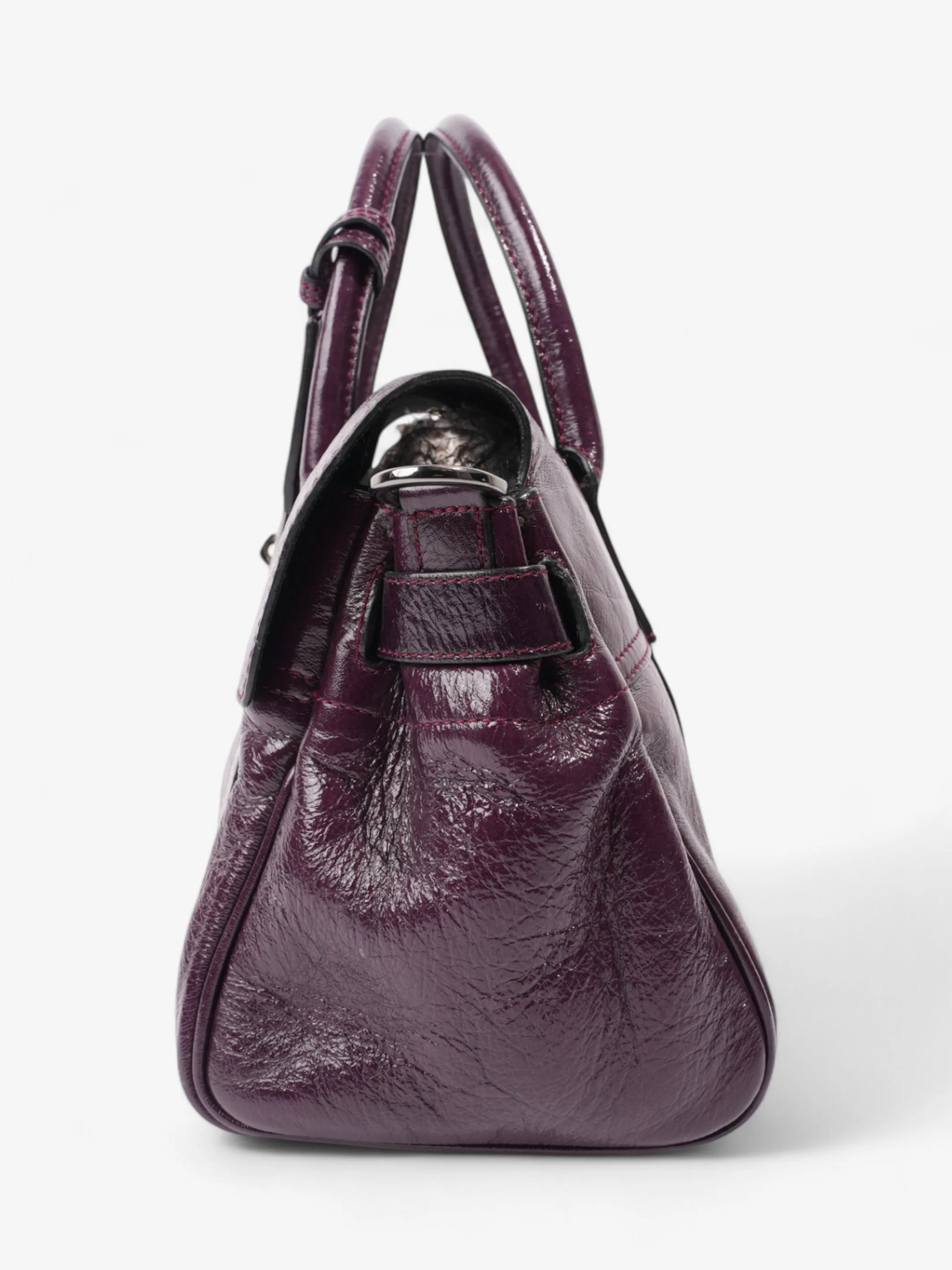 Mulberry Bayswater Satchel Plum Patent Leather