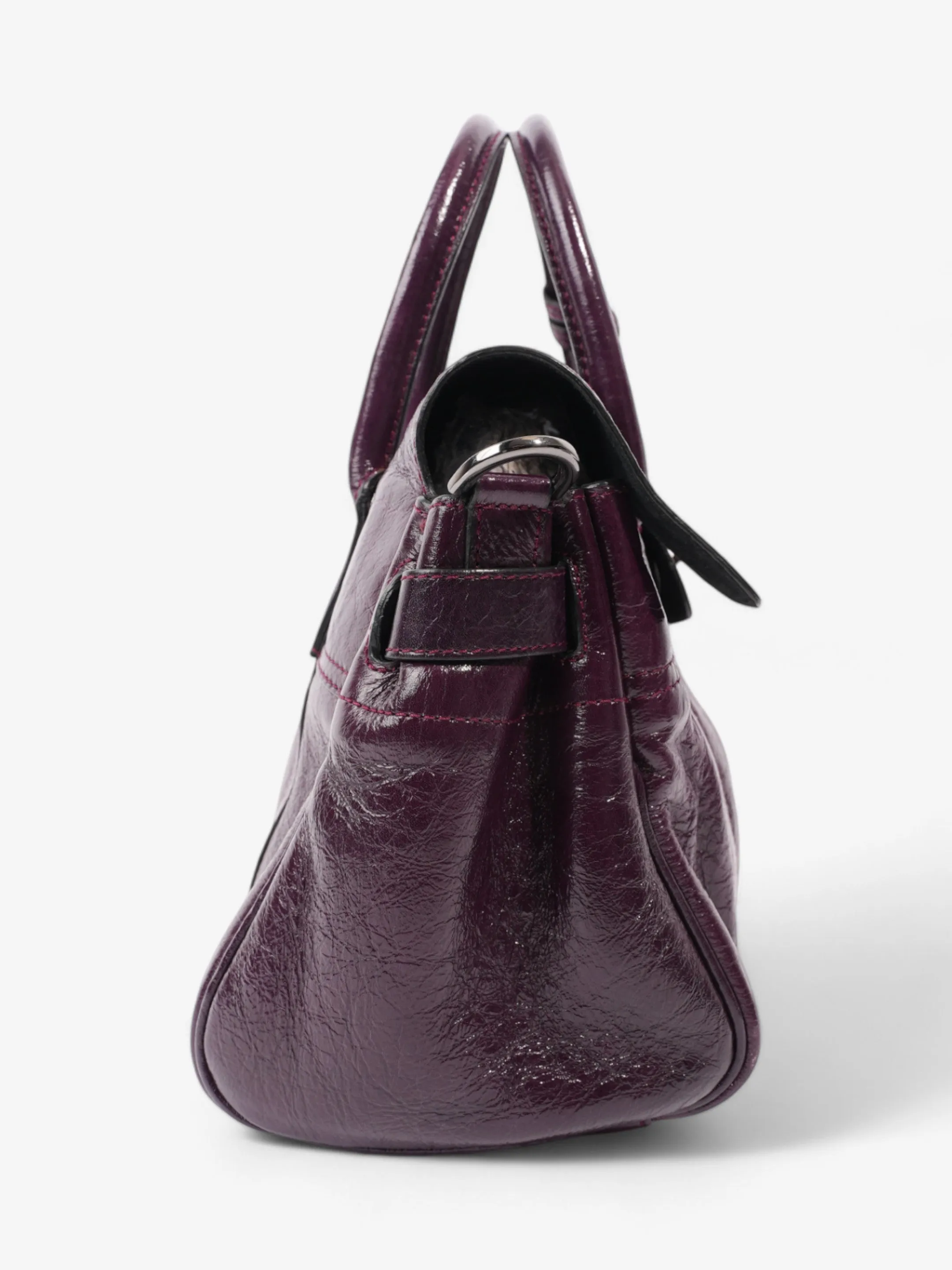 Mulberry Bayswater Satchel Plum Patent Leather